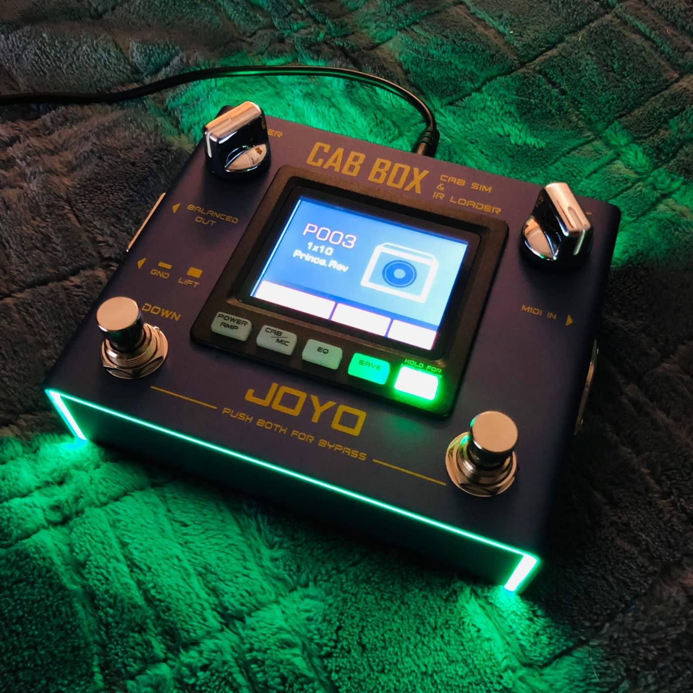 JOYO Amp Simulator Guitar Pedal, 9 Amp Models Dual Channel with IR Cab Sim (Preamp House R-15) customer photo 2