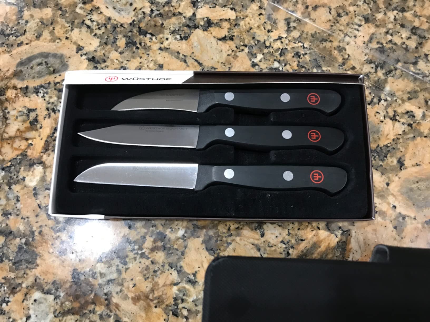 WÜSTHOF Gourmet 3-Piece Paring Knife Set, Black customer photo 1