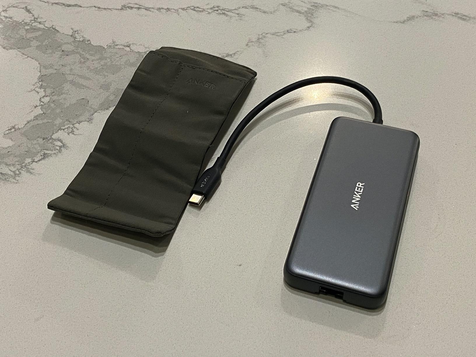 Anker USB C Hub with Ethernet, 8-in-1 Multiport Ethernet Adapter with 4K 60Hz HDMI Port, 85W Power Delivery, 10Gbps USB C and 2 A Data Ports, microSD SD Card Reader, for MacBook Pro/XPS/iPad and More customer photo 1