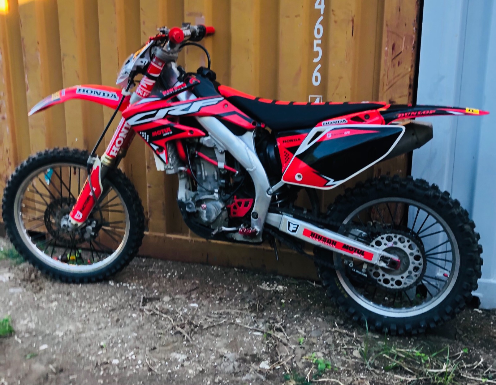 Black Red Shift Graphics Kit Compatible with 05-08 Crf450R CRF450 CRF 450 450R Shroud Plates customer photo 1