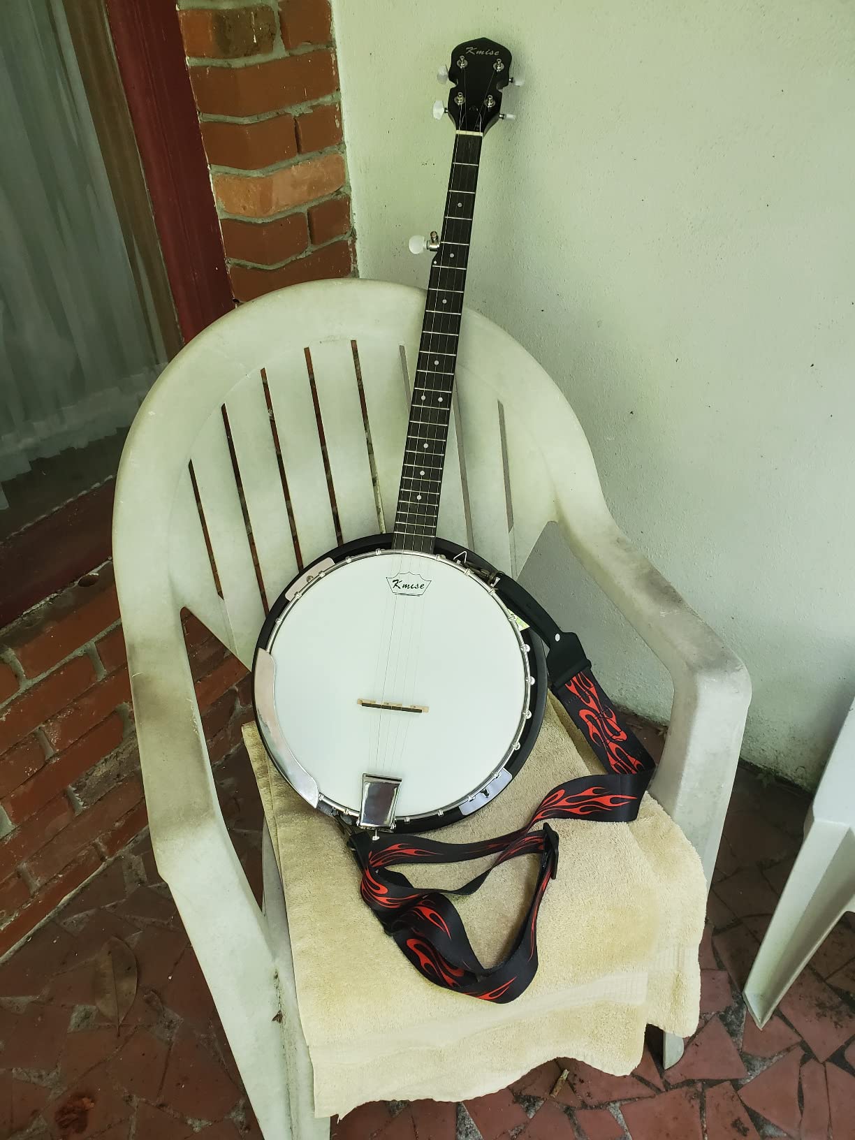Kmise 5 String Resonator Banjo, Professional Sapele Back Full Size Banjos customer photo 1