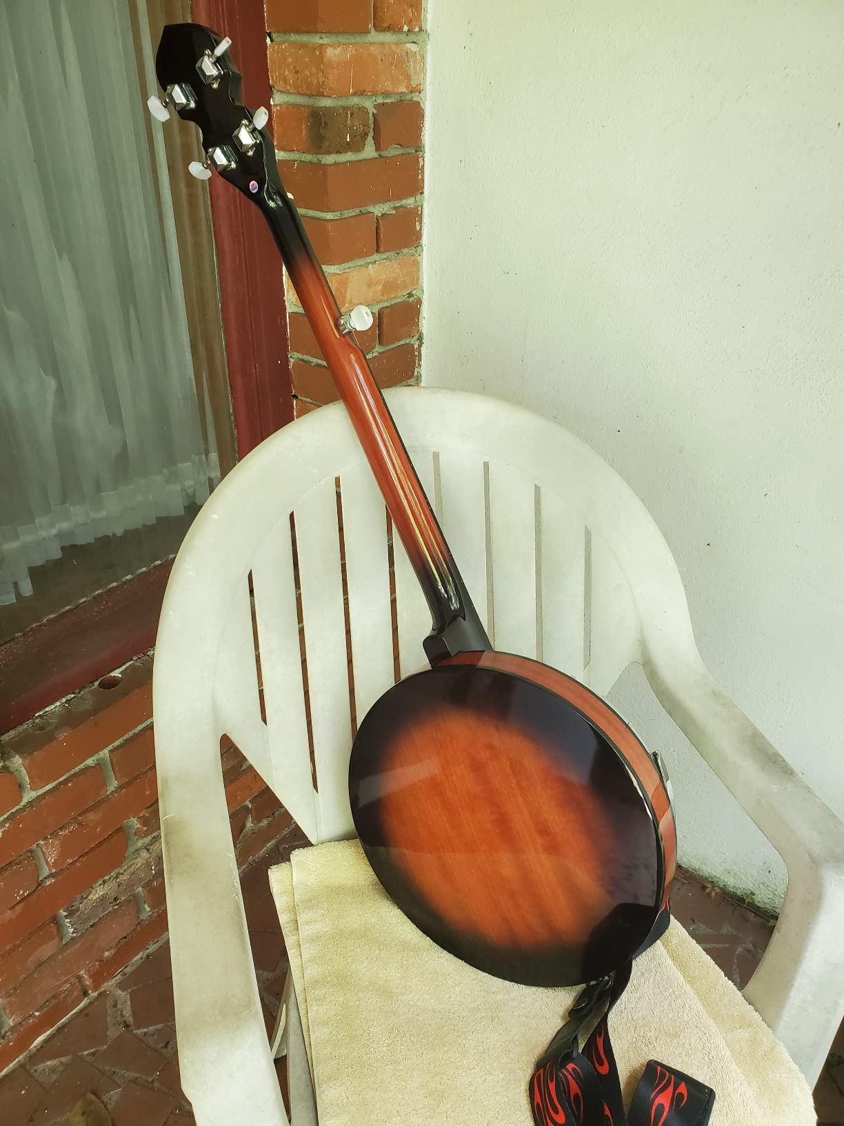 Kmise 5 String Resonator Banjo, Professional Sapele Back Full Size Banjos customer photo 2