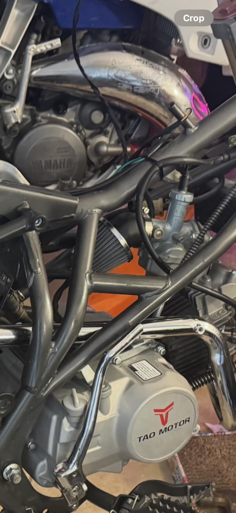 HIAORS 38mm Bent Rubber Tube Air Filter Cleaner for 110cc 125cc CRF SSR Sunl Taotao Pit Dirt Bike ATV Quad customer photo 1