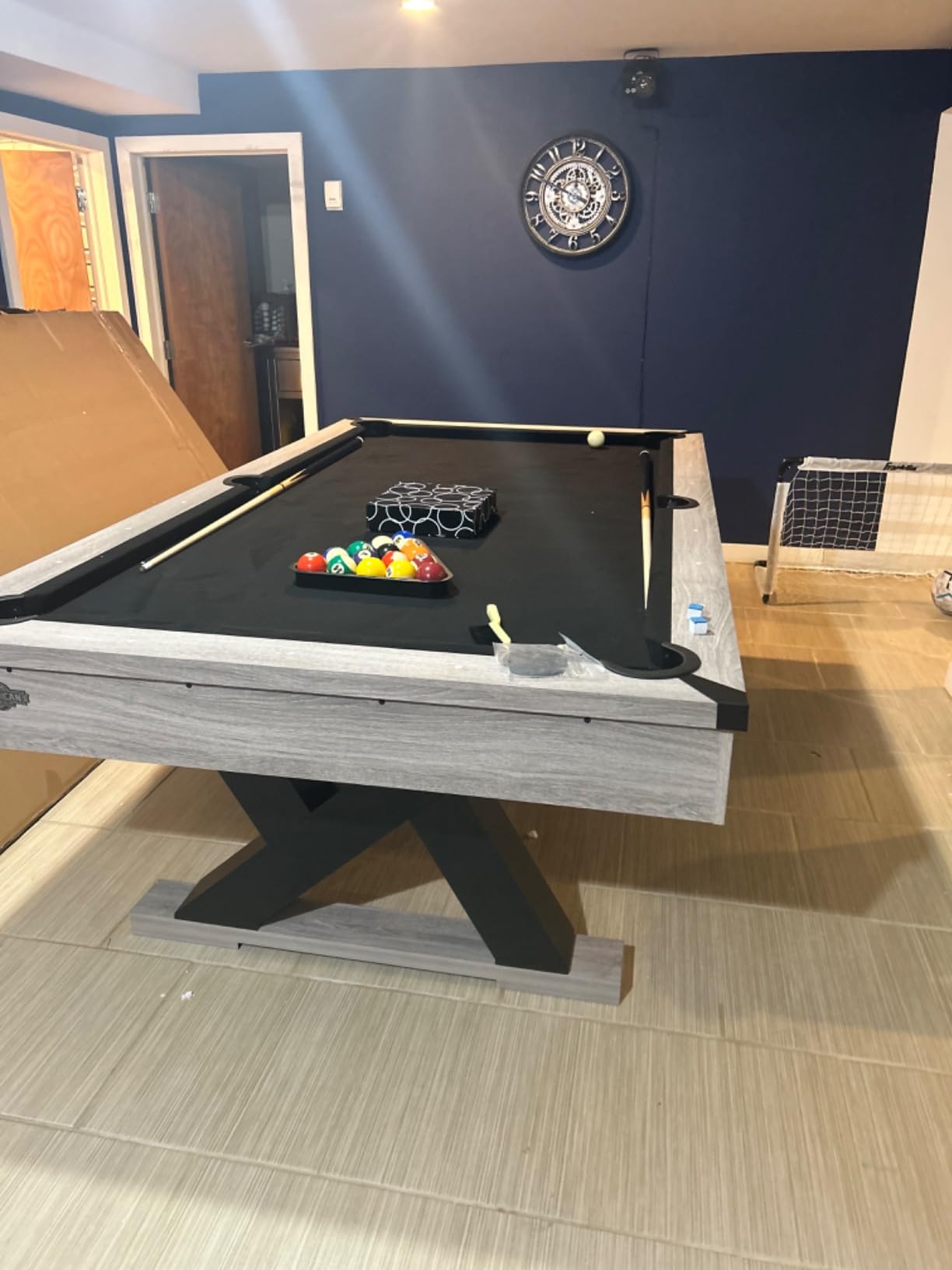 American Legend Billiard Table with Rustic Wood Finish customer photo 1