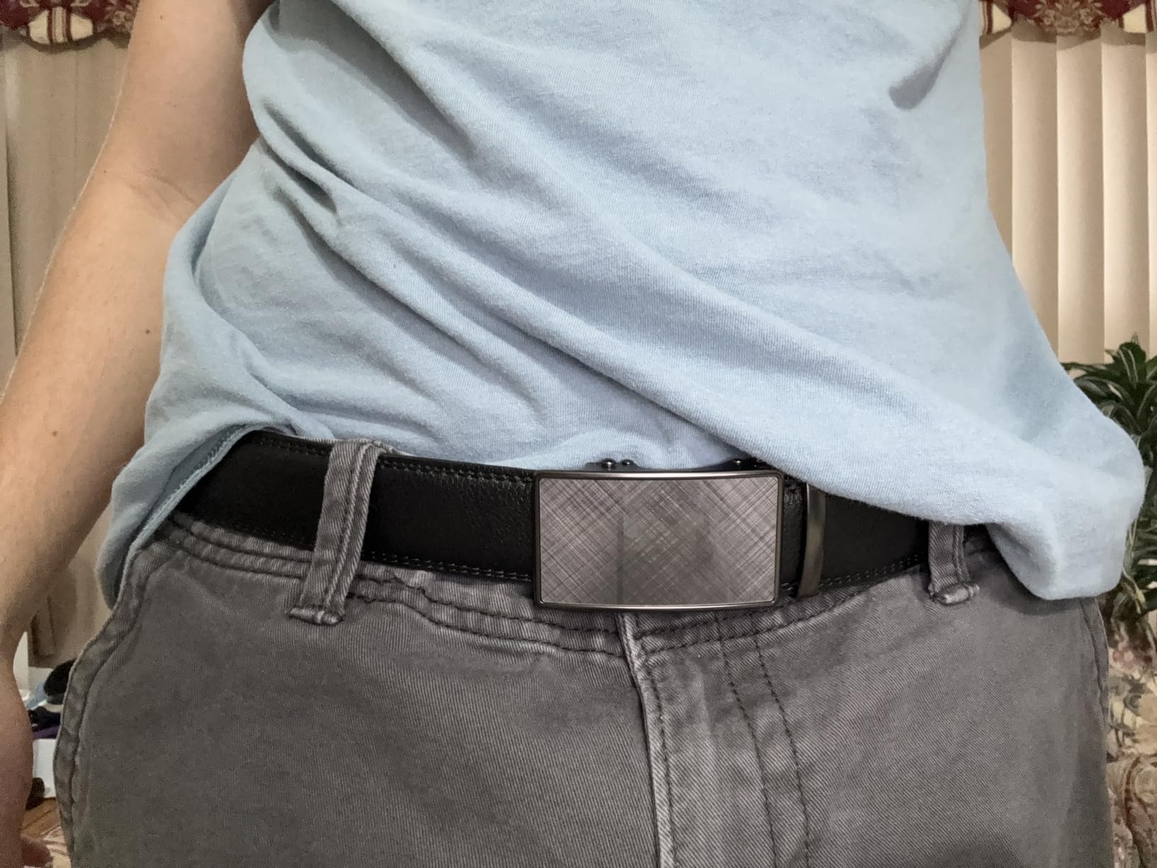 CHAOREN Mens Belt - Mens Ratchet Belt Leather 1 3/8