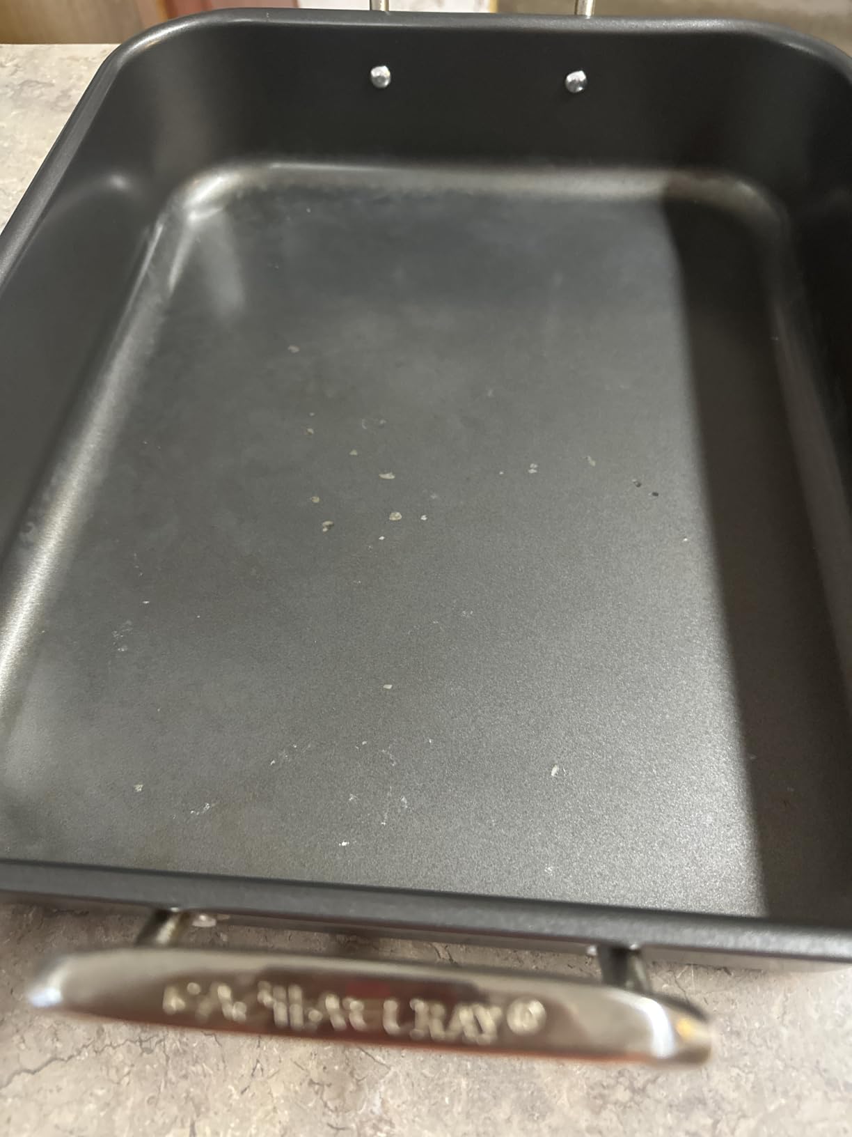 Rachael Ray Roasting Pan with Reversible Rack, Turkey Roasting Pan, Nonstick, 16.5-Inch x 13.5-Inch customer photo 2