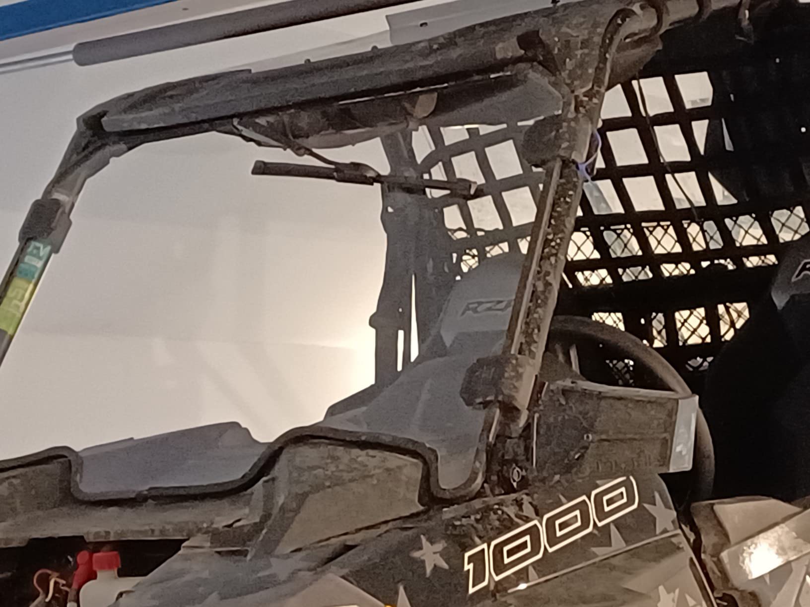 UNIGT UTV Windshield Wiper Kit Hand Operated Manual Windshield Wiper Compatible with Polairs Ranger General RZR Honda Pioneer Can Am Maverick X3 Commander Golf Cart -2 Set customer photo 1
