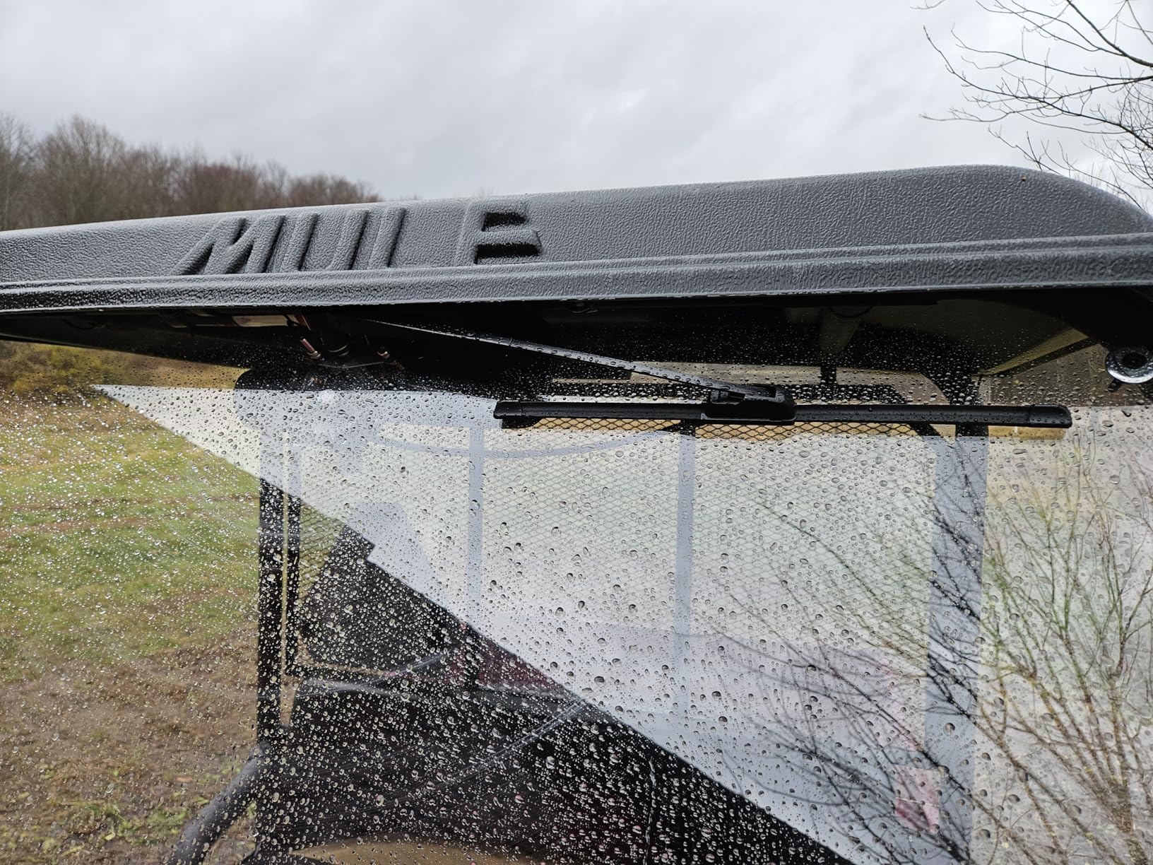 Electric UTV Windshield Wiper Kit, 12V Electric Motor, Universal Power Wiper Kit (90° Wipe Sweep) with Washer Pump Kit for Polaris Ranger RZR 800/900/1000, Can Am Commander, Honda Pioneer, Kawasaki customer photo 1