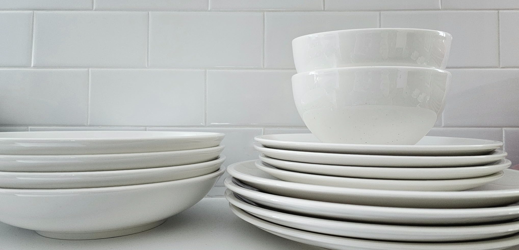 Villeroy & Boch Artesano Original 16 Piece Dinnerware Set, Creamy White | Premium porcelain dinnerware set, made in Germany, dishwasher and microwave safe, a wedding registry set customer photo 1