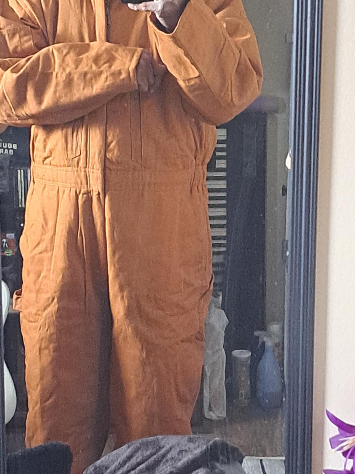 Bass Creek Outfitters Mens Insulated Coveralls Work Jumpsuit with Pockets | Durable Long-Sleeve Workwear, Warm Lined Overalls customer photo 2
