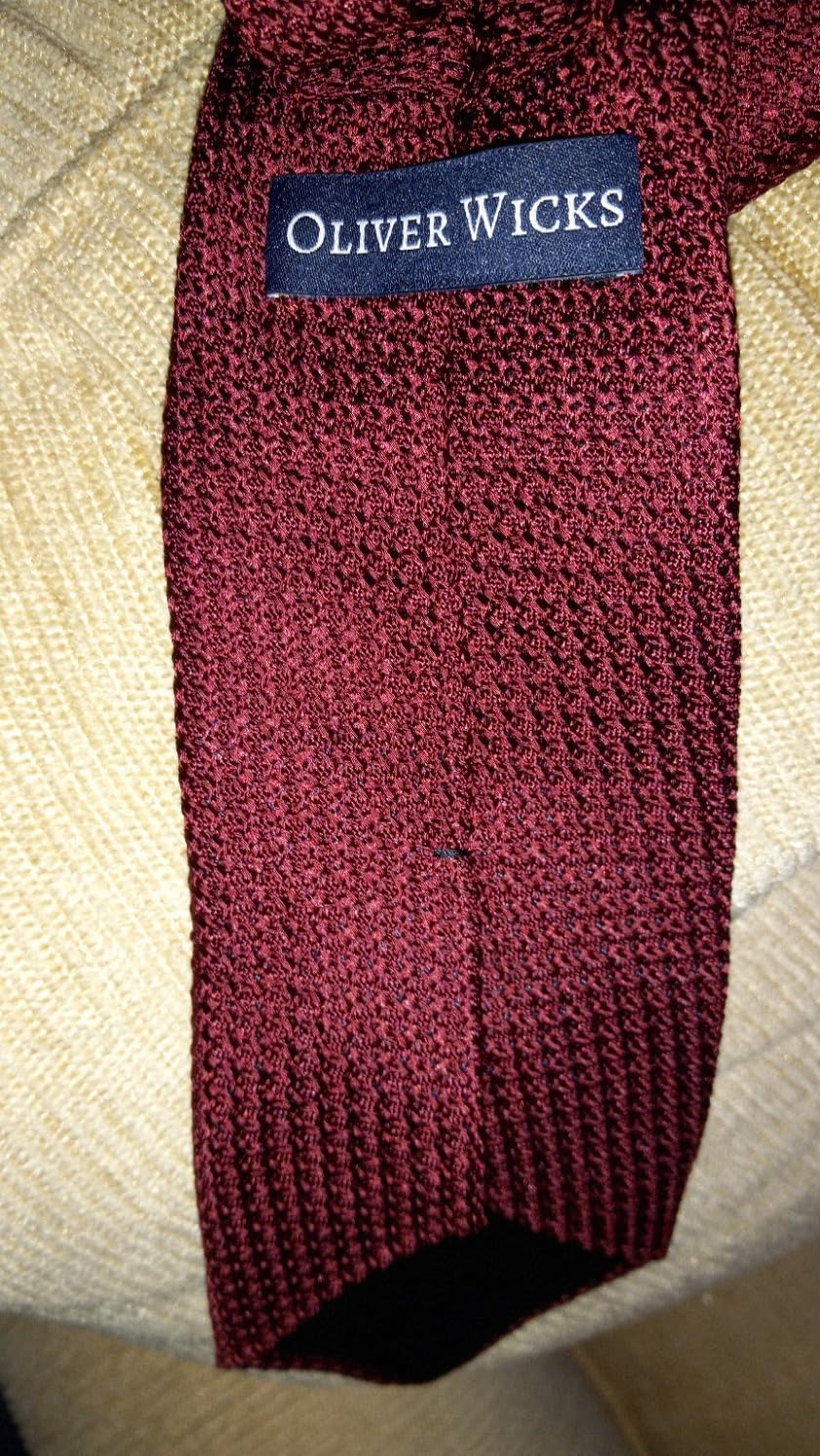 Oliver Wicks Italian Grenadine Tie - 100% Silk, Hand-Finished & Tipped, Made in Italy, Small-Batch Men's Accessory customer photo 1