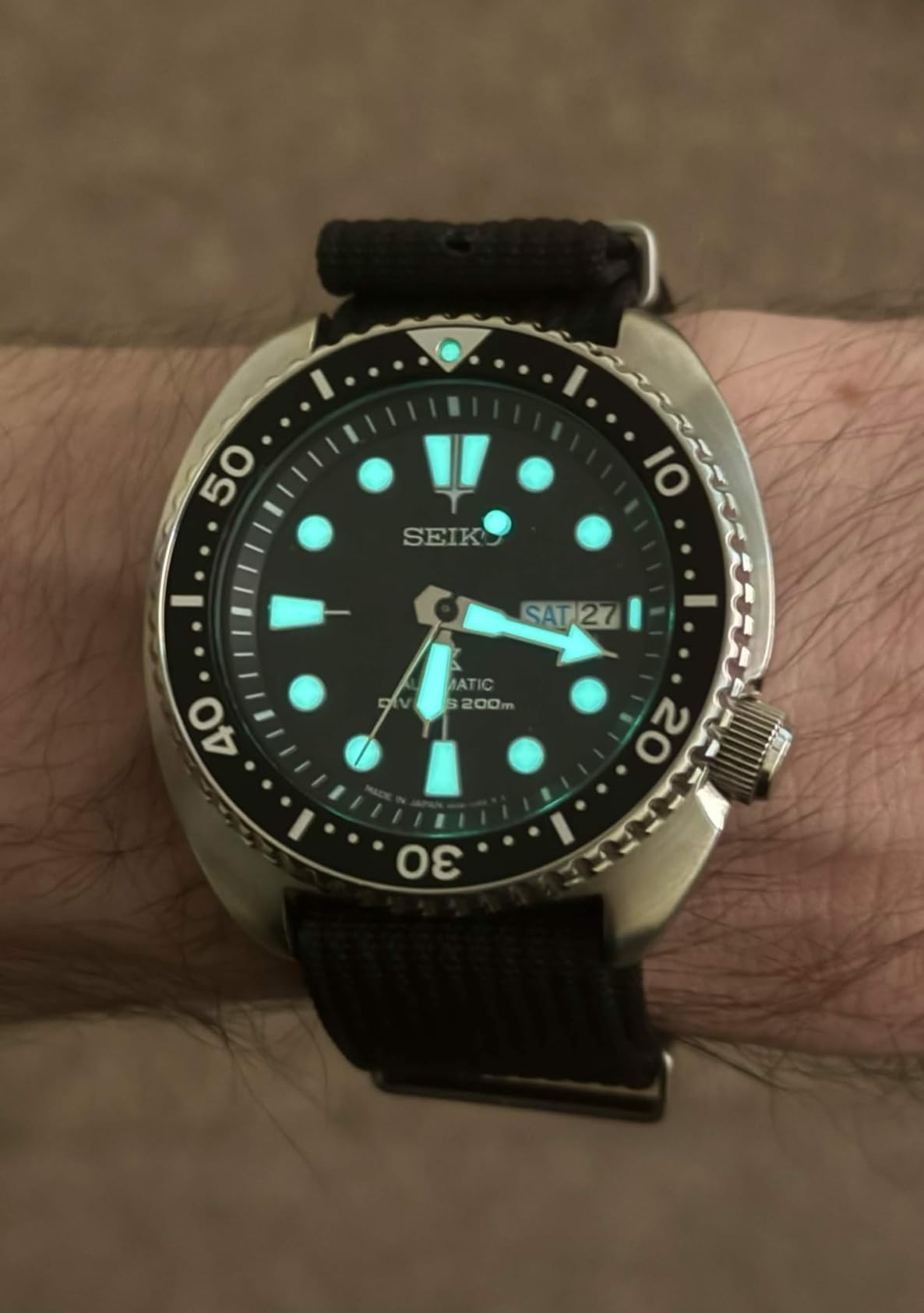 Seiko Men's Prospex Automatic Diver Watch with Patterned Dial customer photo 1