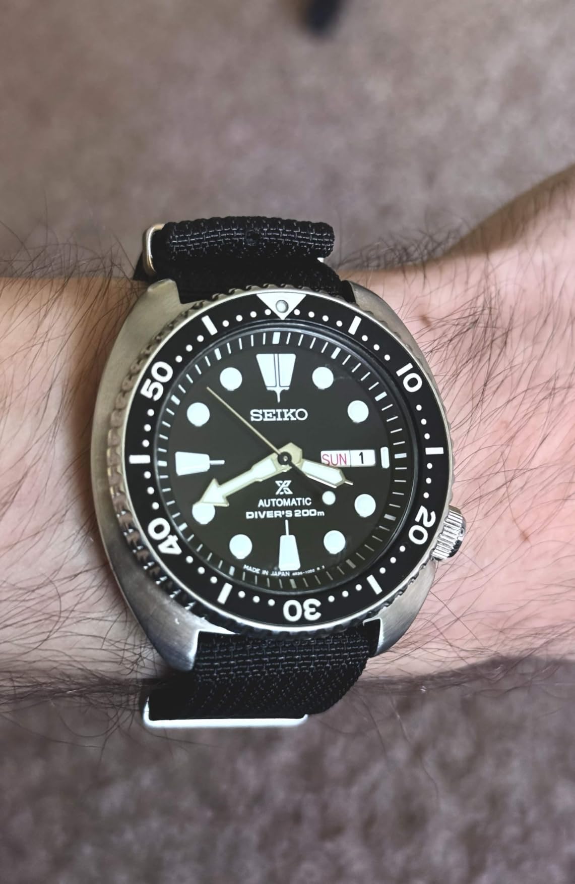 Seiko Men's Prospex Automatic Diver Watch with Patterned Dial customer photo 2