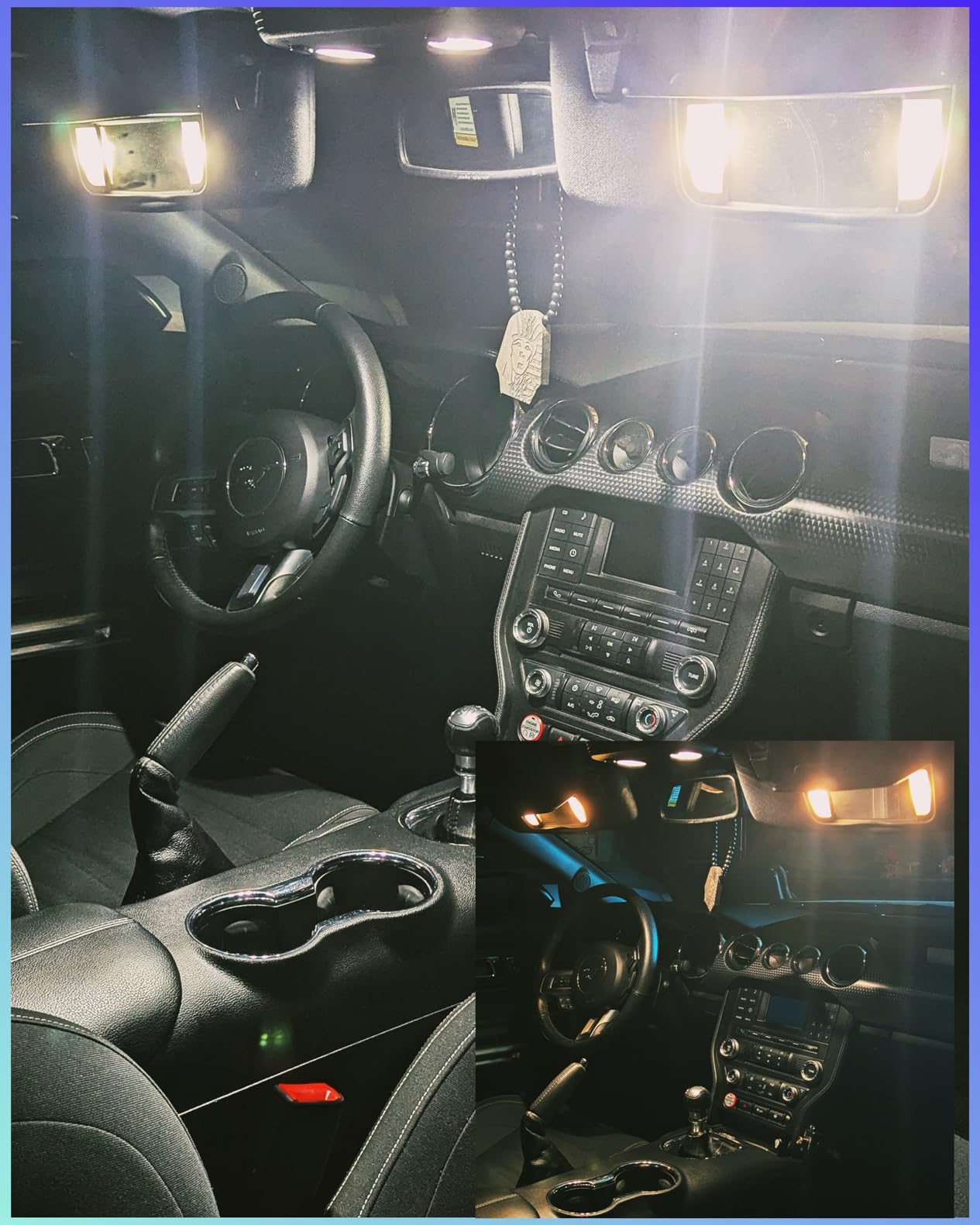 AWALITED 8pcs Interior LED Lights Kit Super Bright LED Map Dome Light Bulbs for Ford Mustang 2015-2021 All Models customer photo 1