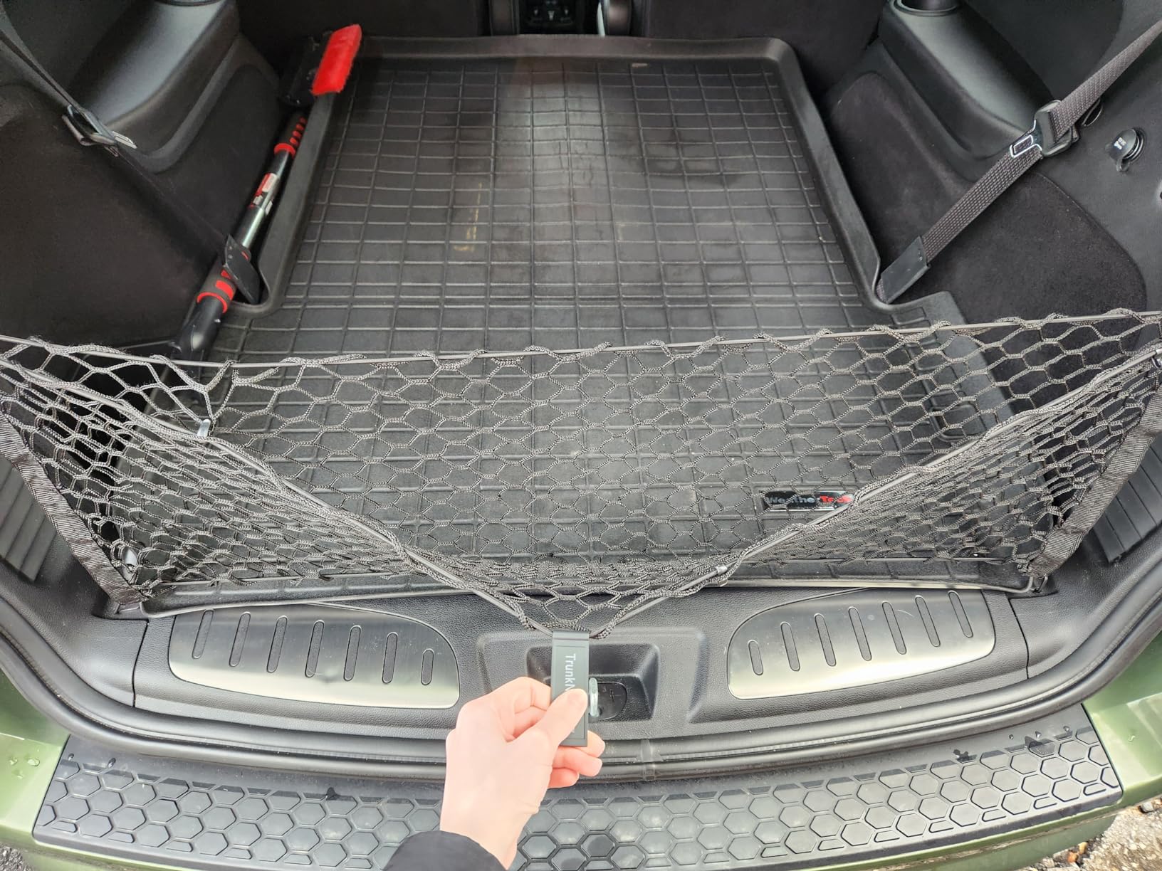Envelope Style Trunk Mesh Cargo Net for Dodge Durango SXT GT SRT 1998-2026 - Car Accessories - Premium Trunk Organizers and Storage - Cargo Net for SUV - Vehicle Carrier Organizer for Dodge Durango customer photo 2