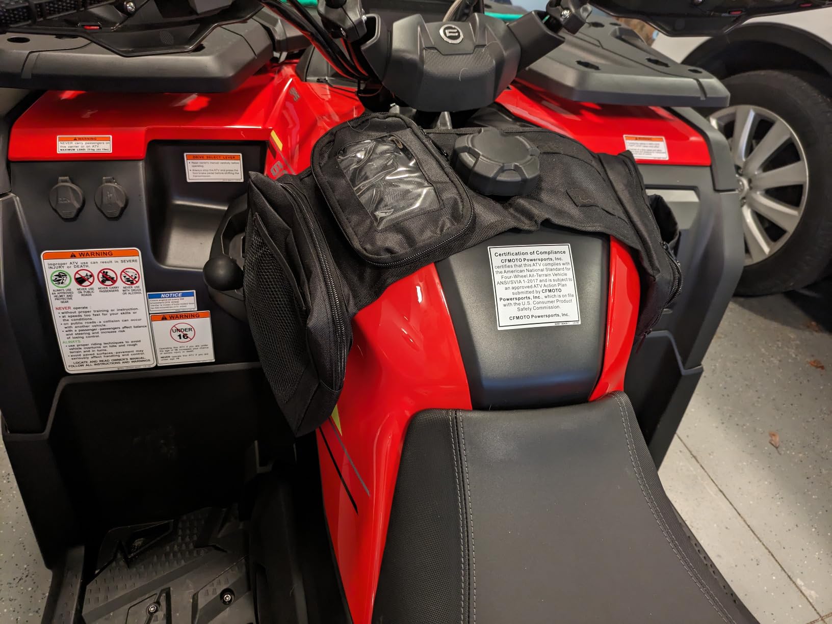 MYDAYS ATV Saddle Bag, Cargo Tank Phone Bag Storage Luggage for ATV UTV Snowmobile Motorcycle customer photo 1