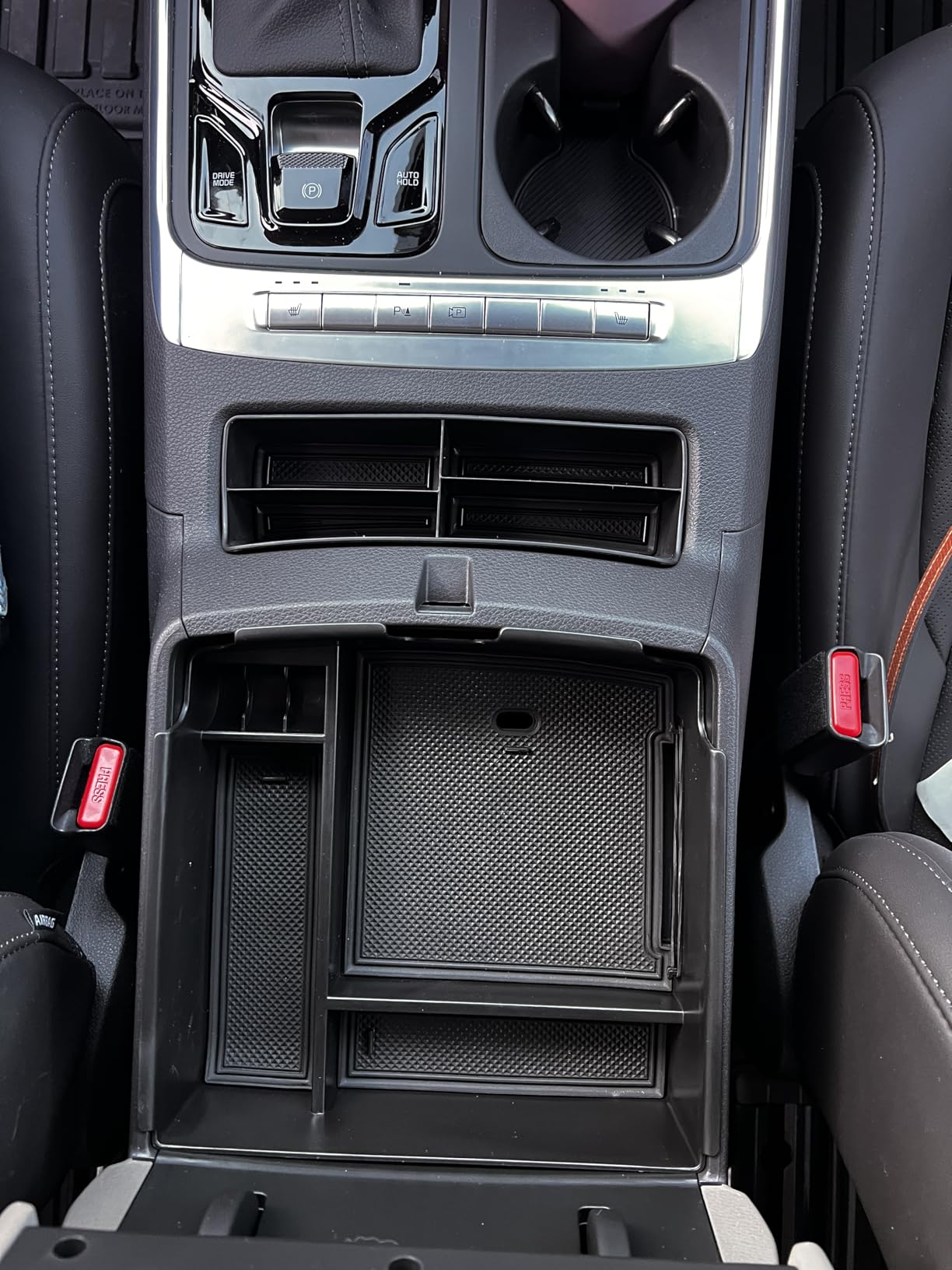 Autorder Center Console Organizer for 2019-2024 Kia Forte Accessories Armrest Storage Box Secondary Insert Tray with 2 Color Mats customer photo 1