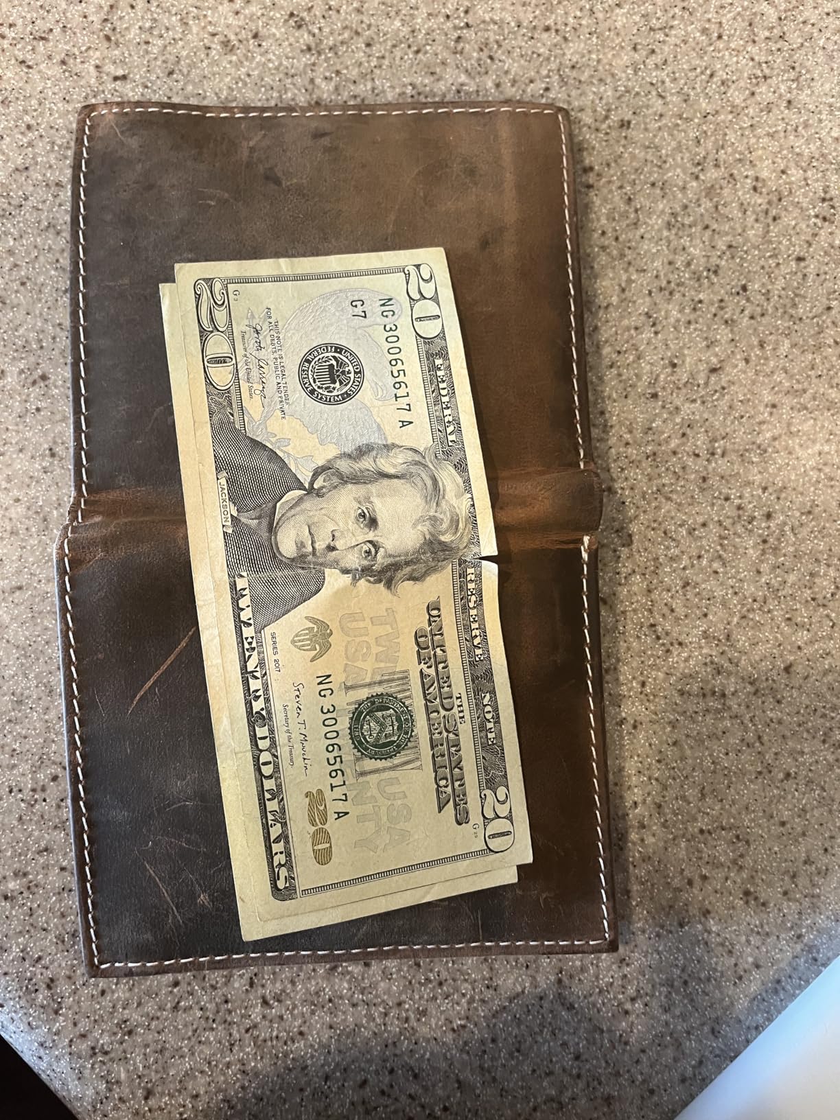 F&L CLASSIC RFID Blocking Mens Leather Bi-Fold Big Hipster Wallet, 13 credit card slots, buffalo vintage brown customer photo 1