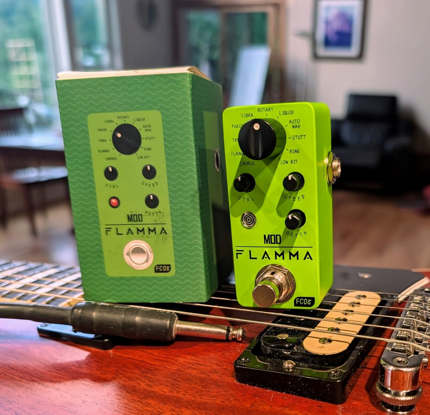 FLAMMA FC05 Mini Modulation Pedal with Chorus Flanger Tremolo Phaser Vibrato Rotary Liquid Autowah Stutter Ring LowBit customer photo 2
