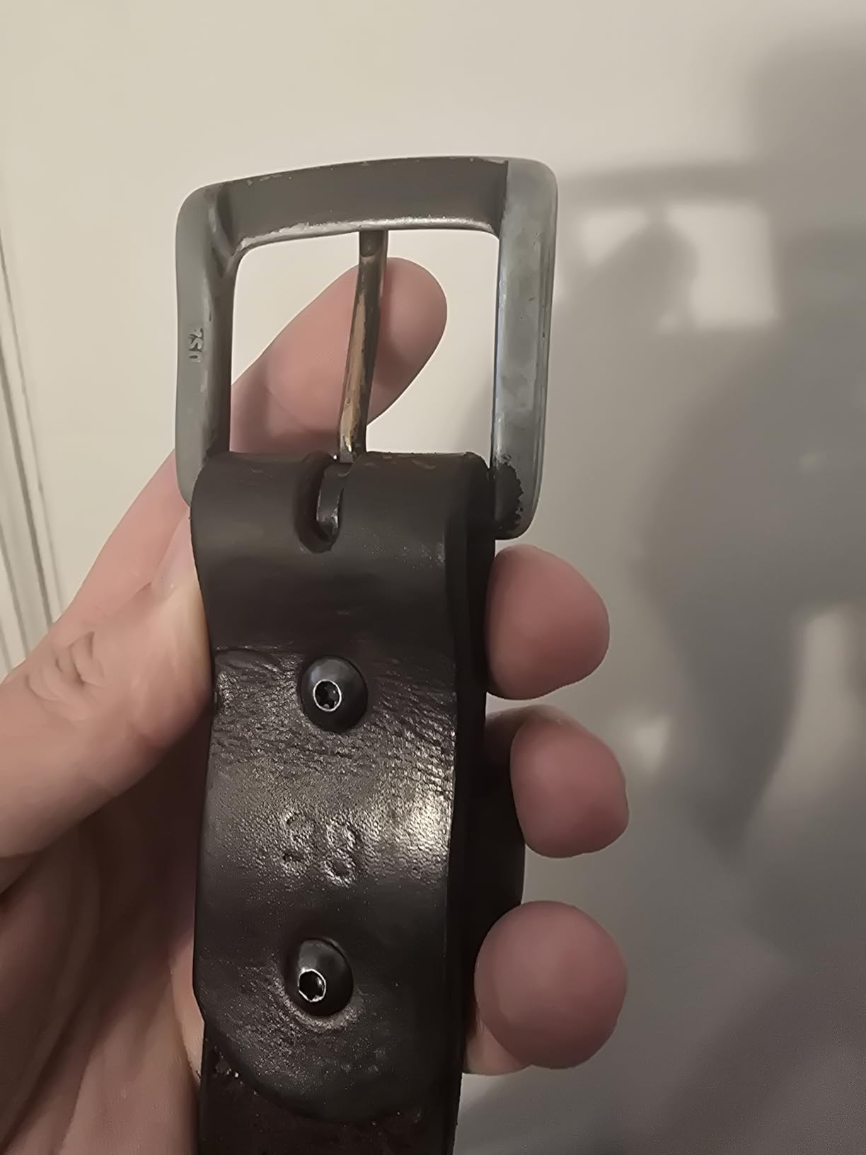 All American Leather Belt | Made in USA Men's Belt | Mens Belts | Heavy Duty Work | EDC customer photo 1