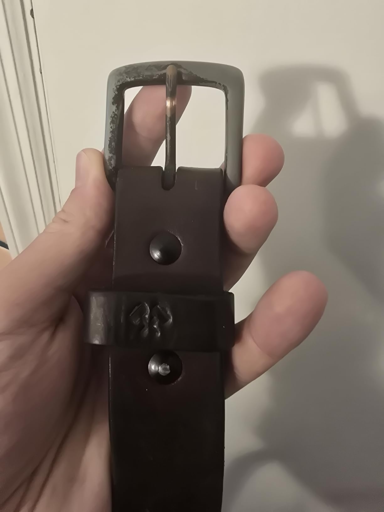 All American Leather Belt | Made in USA Men's Belt | Mens Belts | Heavy Duty Work | EDC customer photo 2