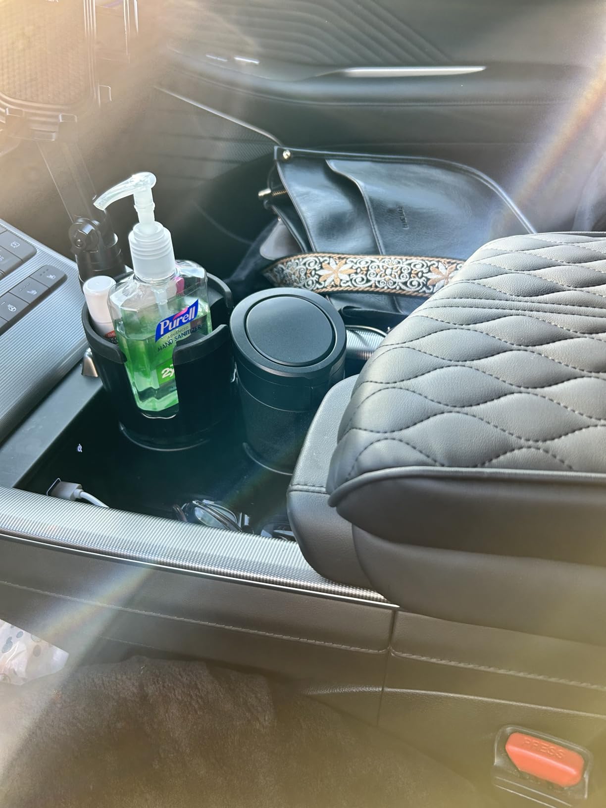 Autorder Center Console Cover for Hyundai Palisade 2020-2026 Accessories Armrest Cover Anti-Scratch Middle Console Pad Leather Armrest Cushion Protector Black customer photo 2
