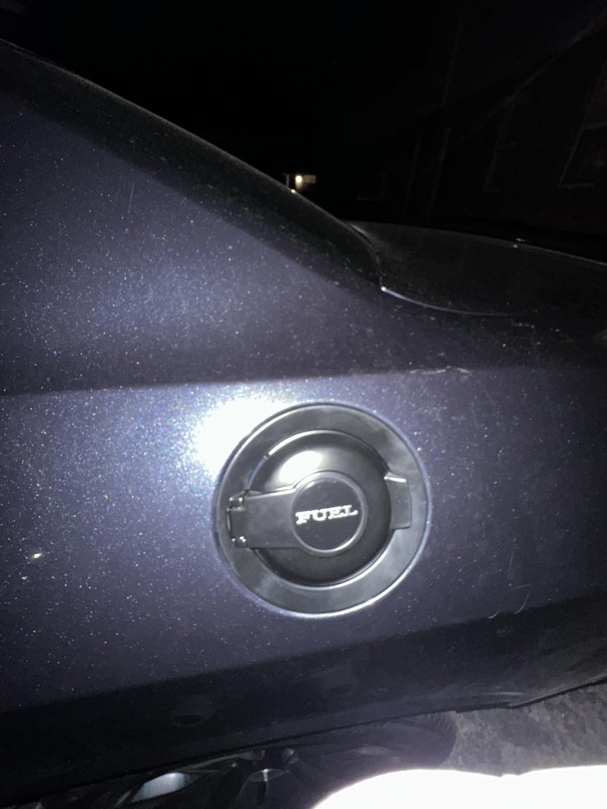 68250120AA Fuel Filler Door Cap Matte Black Gas Cover Cap Vapor Edition Compatible with 2008-2023 Dodge Challenger customer photo 1