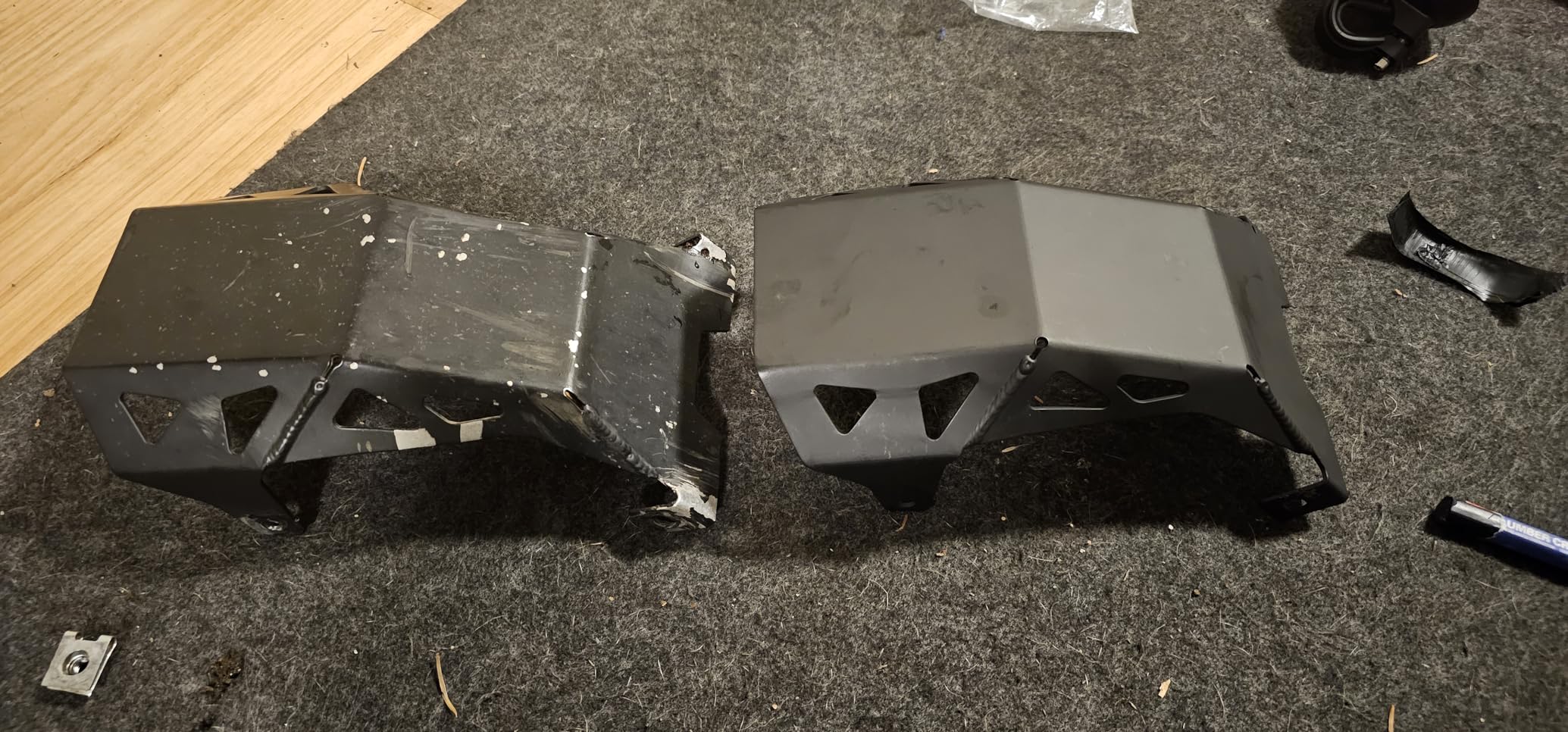 JFG RACING Skid Plate for Surron Light Bee, Aluminum Alloy Engine Bash Guard Chassis Cover for Electric Dirt Bike Sur Ron Light Bee X and S/LBX/LBS-Black customer photo 2