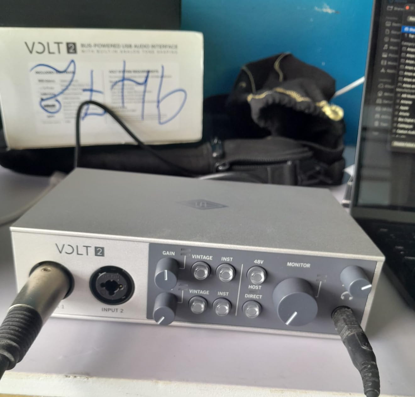 Universal Audio Volt 2 USB Audio Interface | 2x2 USB-C interface with 610 tube emulation and MIDI for musicians, podcasters and streamers customer photo 2