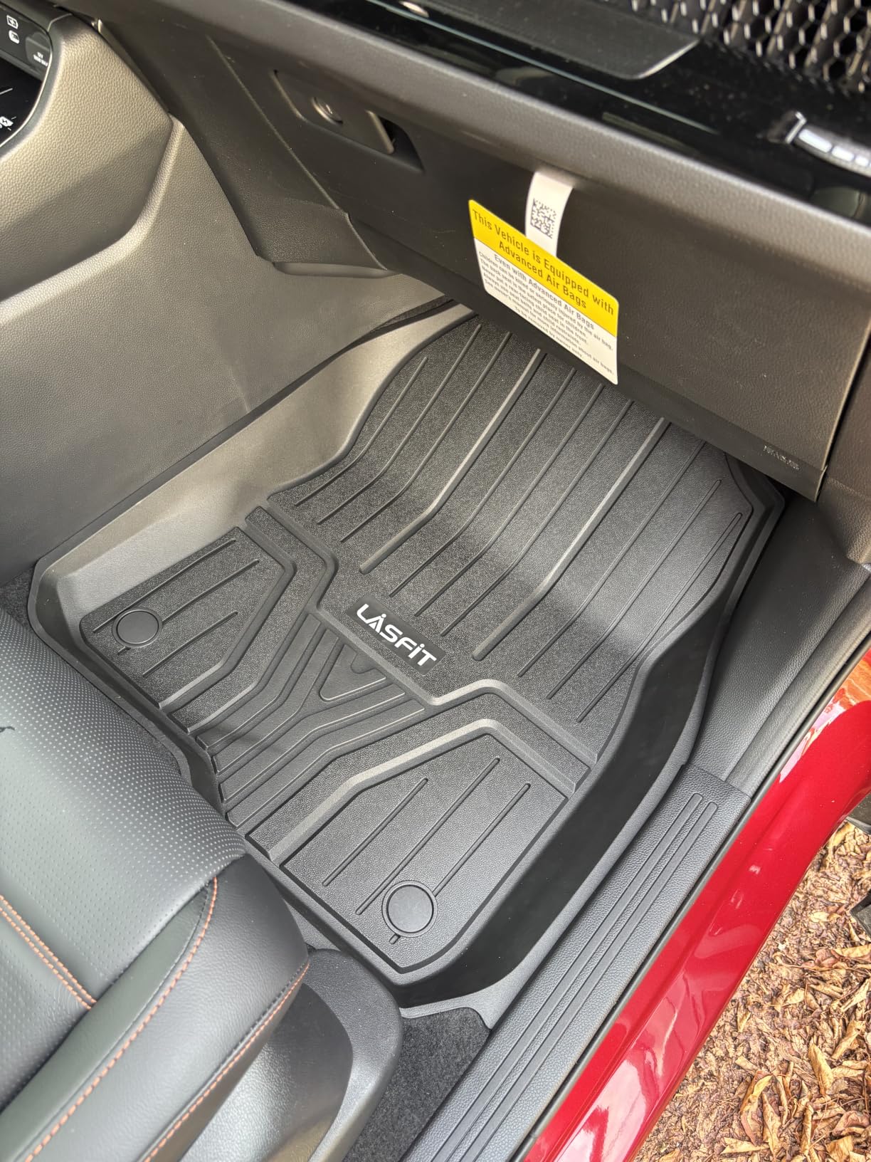 LASFIT Floor Mats for Honda Civic 2022-2025 2026 Sedan Hatchback Si (Include Sport), with&w/o USB Port | for Acura Integra 2023-2026, All Weather Car Floor Liners, 1st & 2nd Row, Black customer photo 1