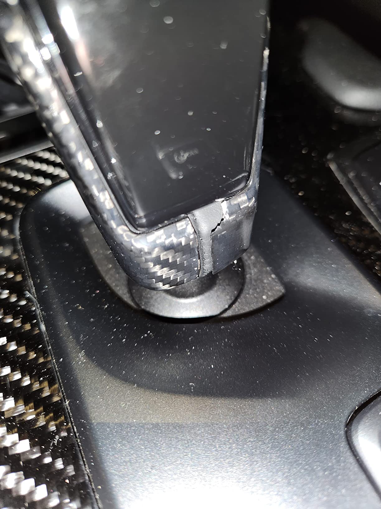Real Carbon Fiber Gear Shifter Head Cover Compatible with Toyota Supra GR A90 A91 MK5 2019-2026, Gear Shift Knob Cover Interior Gear Shifter Head Decoration Protection (Black) customer photo 2
