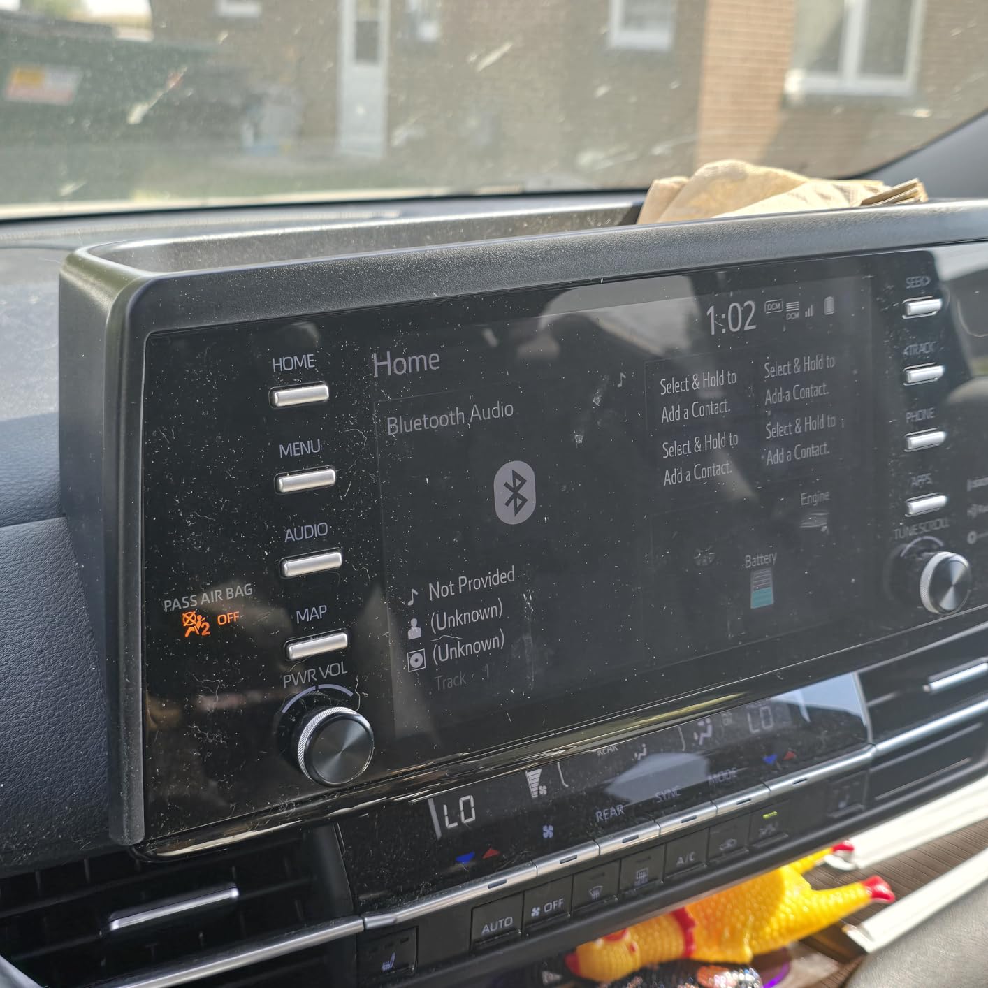 Ecarzo Dash Tray Phone Holder Compatible with 2021-2024 Toyota Sienna Interior Accessories, Hidden Storage Organizer Behind Screen Sunglass Tissue Holder customer photo 1