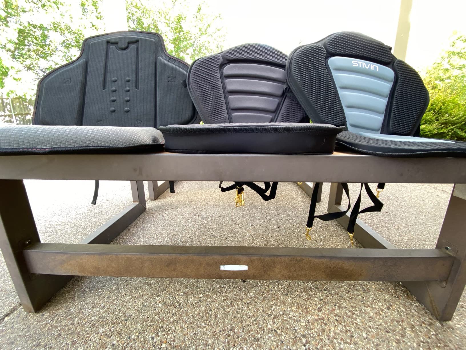 HLOGREE Kayak Seats - 1/2 Pck, Thicken Padded Seat Cushion with Back Support, Canoe & Ocean Sup Compatible customer photo 1