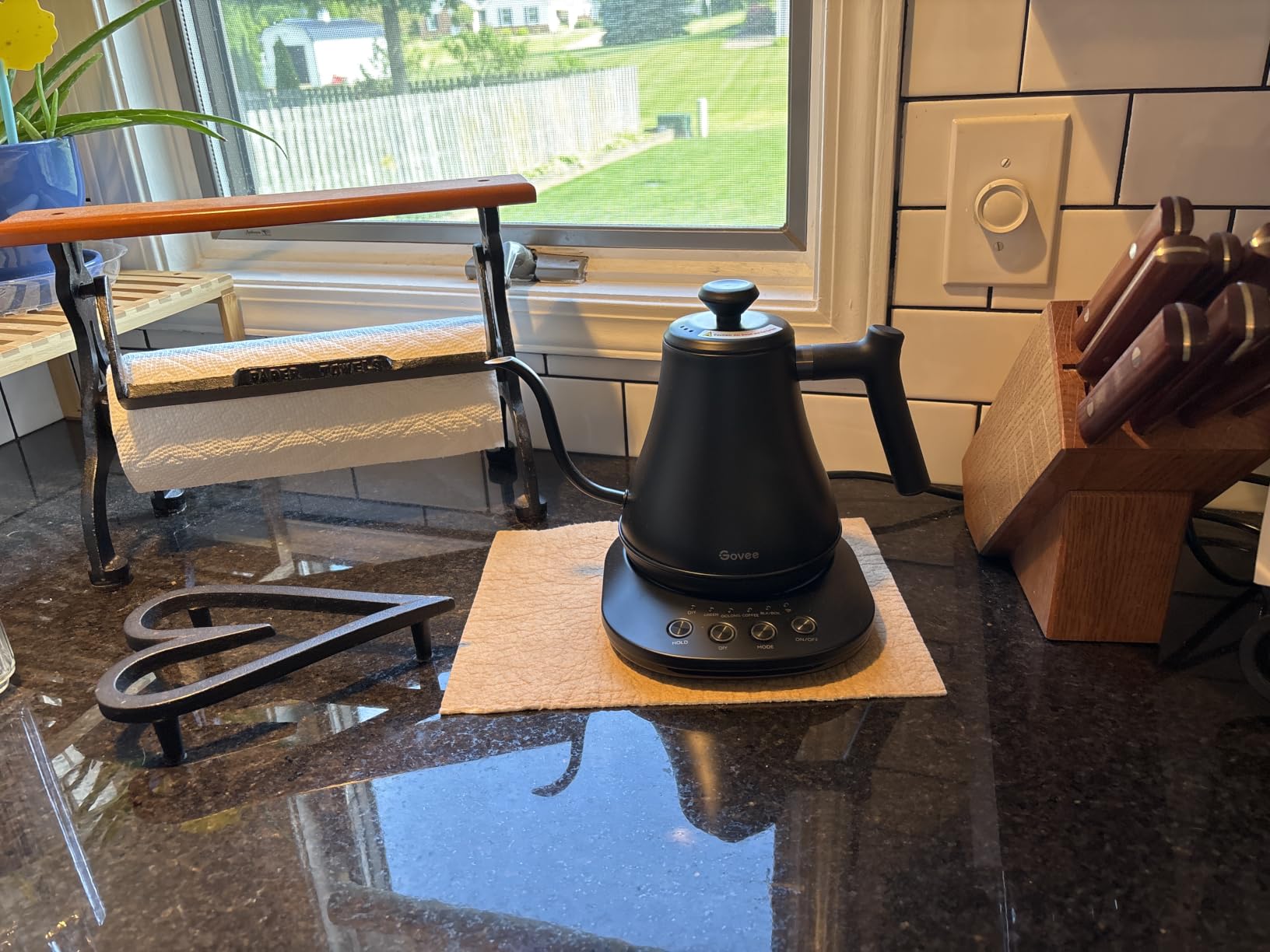 Govee Smart Electric Kettle, WiFi Variable Temperature Gooseneck Pour Over Kettle and Tea Kettle, Alexa Control, 1200W Quick Heating, 100% Stainless Steel, 0.8L, Matte Black customer photo 1