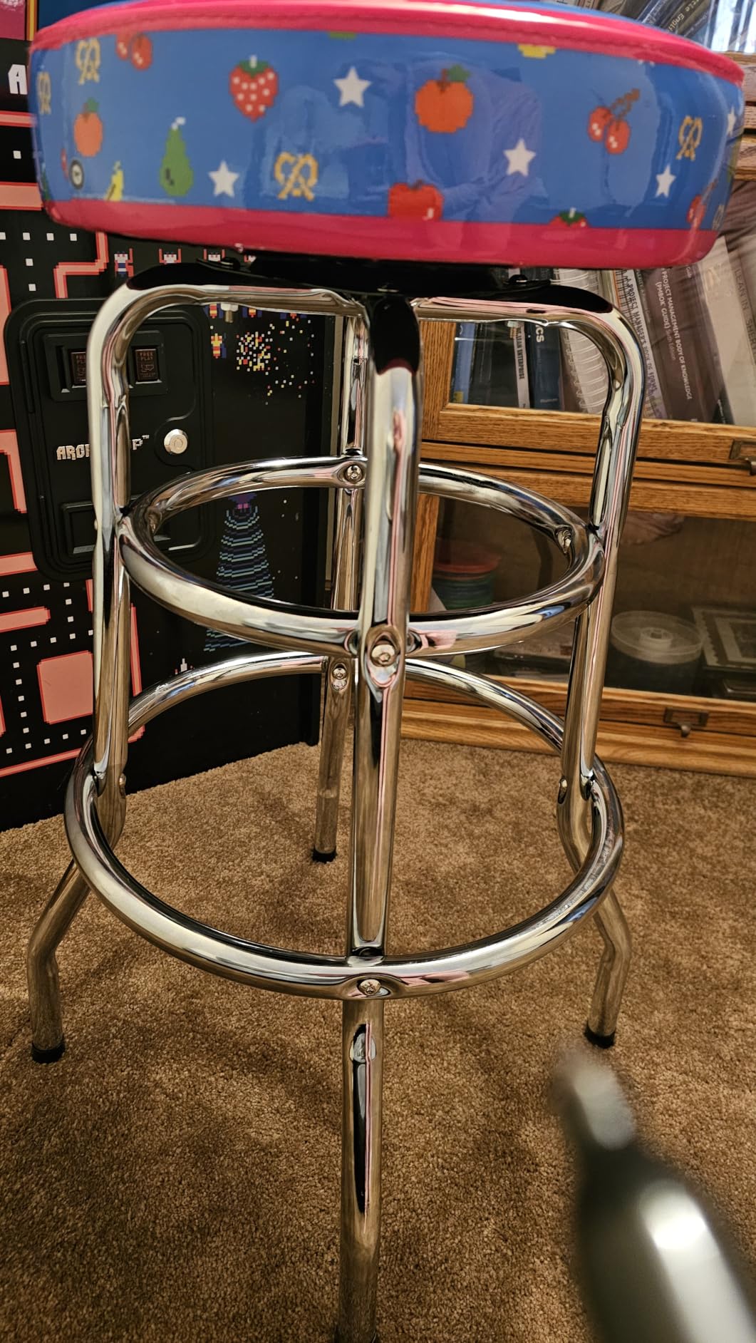 Ms Pac Man Arcade Game Bar Stool (30 Inch) customer photo 1
