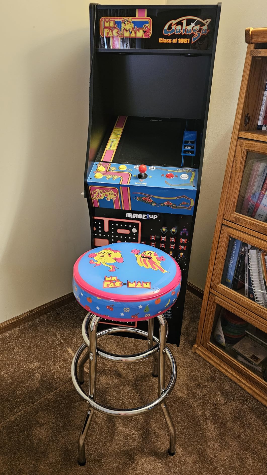 Ms Pac Man Arcade Game Bar Stool (30 Inch) customer photo 2
