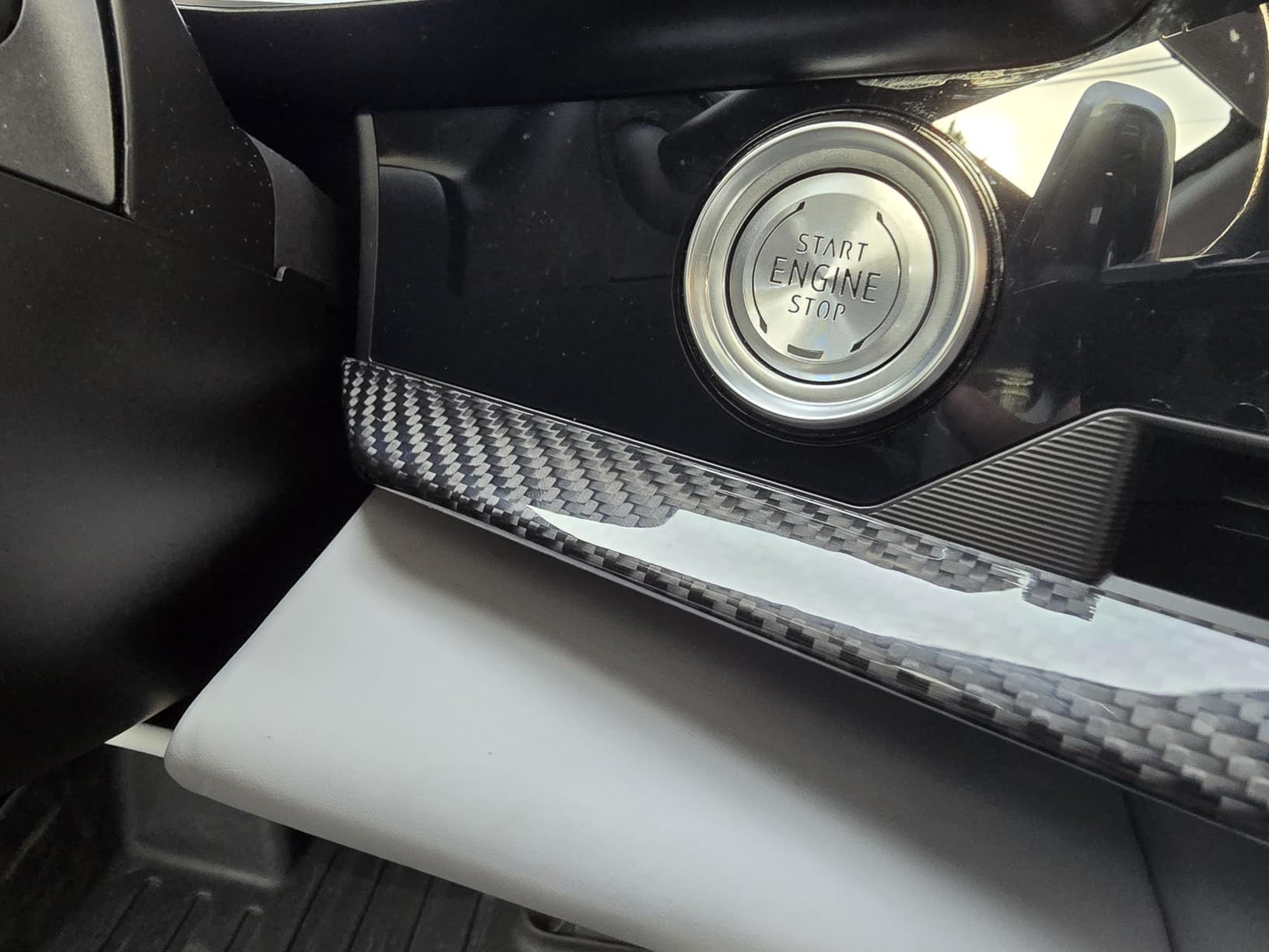 Genuine Carbon Fiber Dashboard Strip Trim for Corvette C8 Z51 Z06 ZR1 Coupe Convertible 2020-2025, Central Console Dash Board Cover customer photo 2