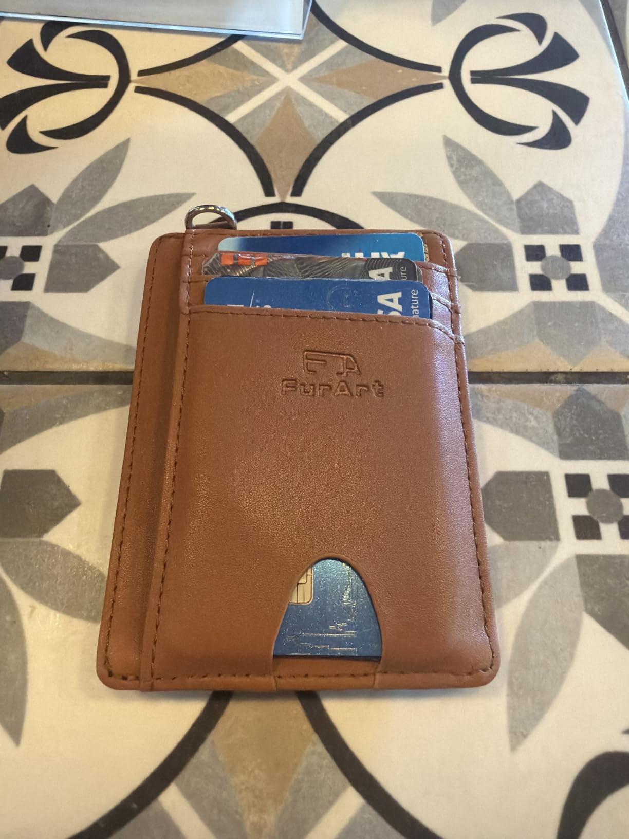 Slim Minimalist Wallet RFID Credit Card Holder for Men customer photo 1