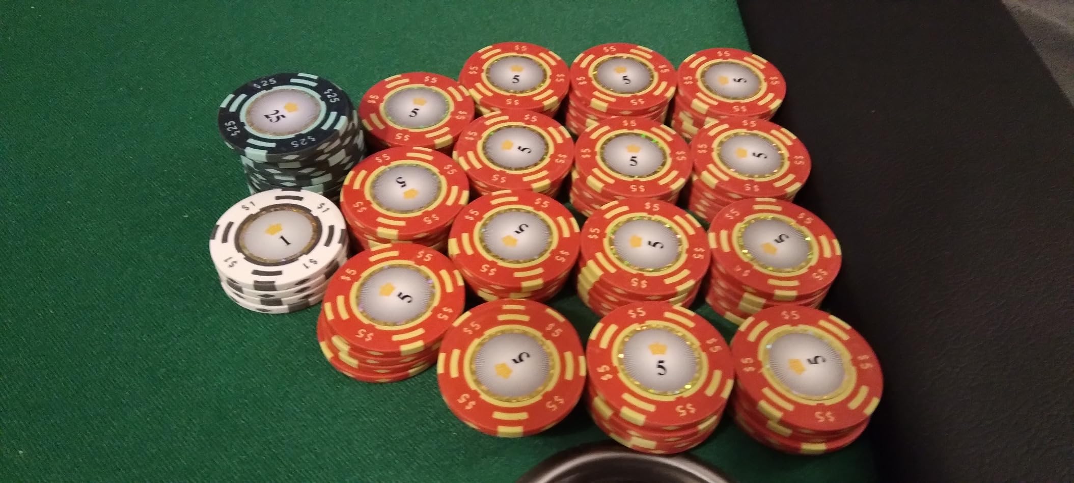 Octagon Poker Table Foldable, Texas Holden Poker Table - 8 Players Card Table w/Metal Legs & Stainless Steel Cup Holders, Green customer photo 2