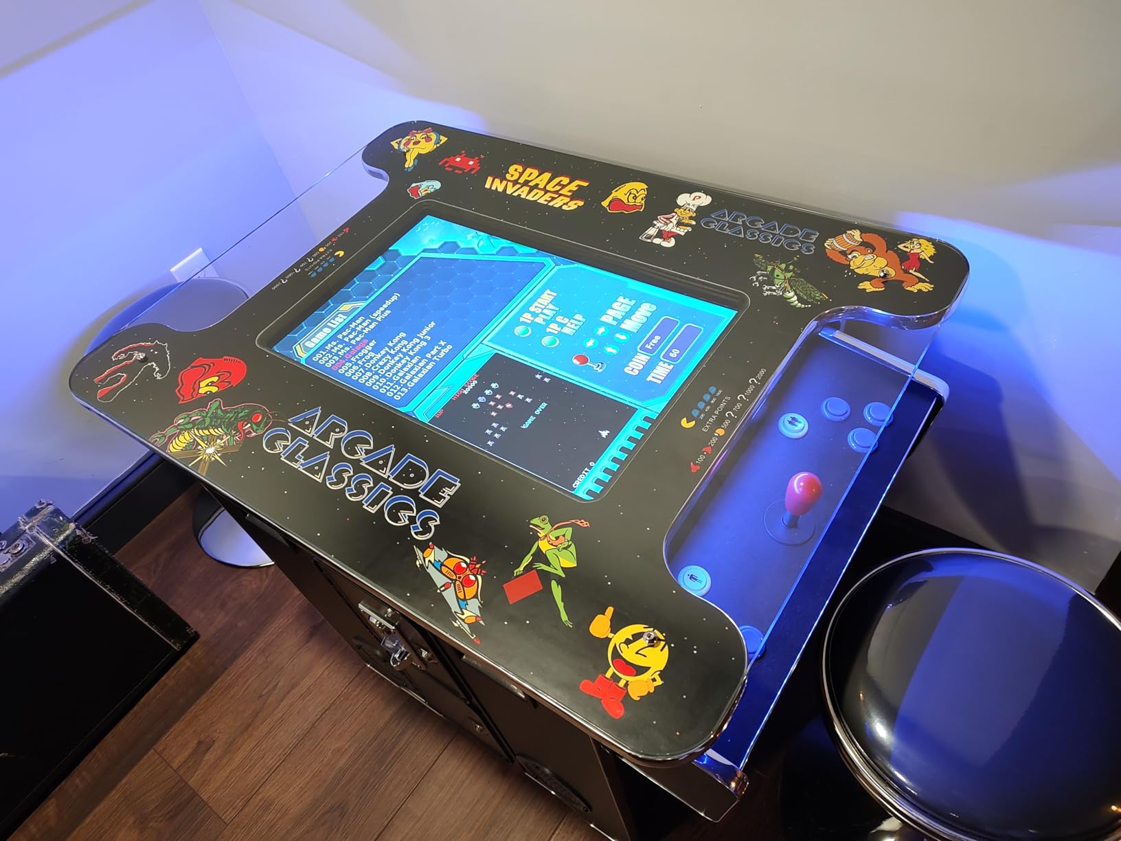 TOP US VIDEO ARCADES Full Size Commercial Grade Cocktail Arcade Machine 2 Player Retro 412 Games 22