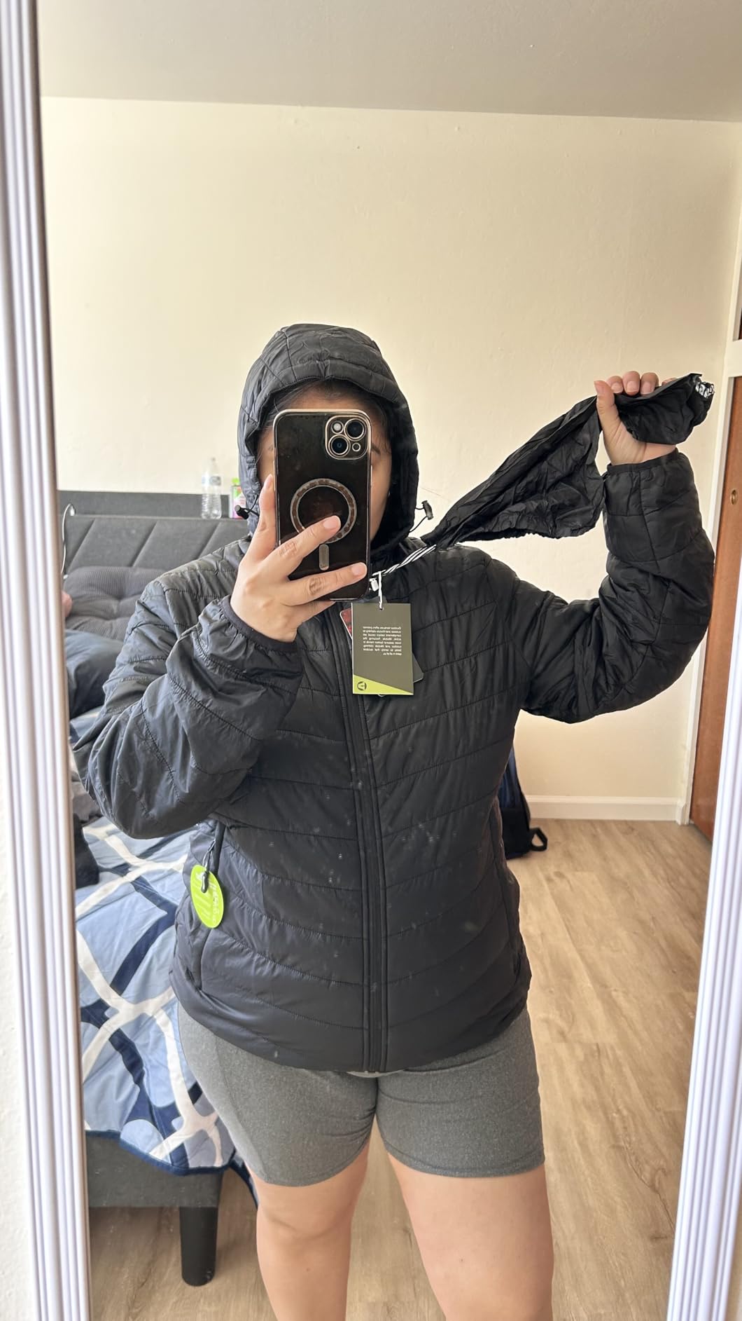 Outdoor Ventures Women's Packable Lightweight Full-Zip Puffer Jacket with Hood customer photo 2