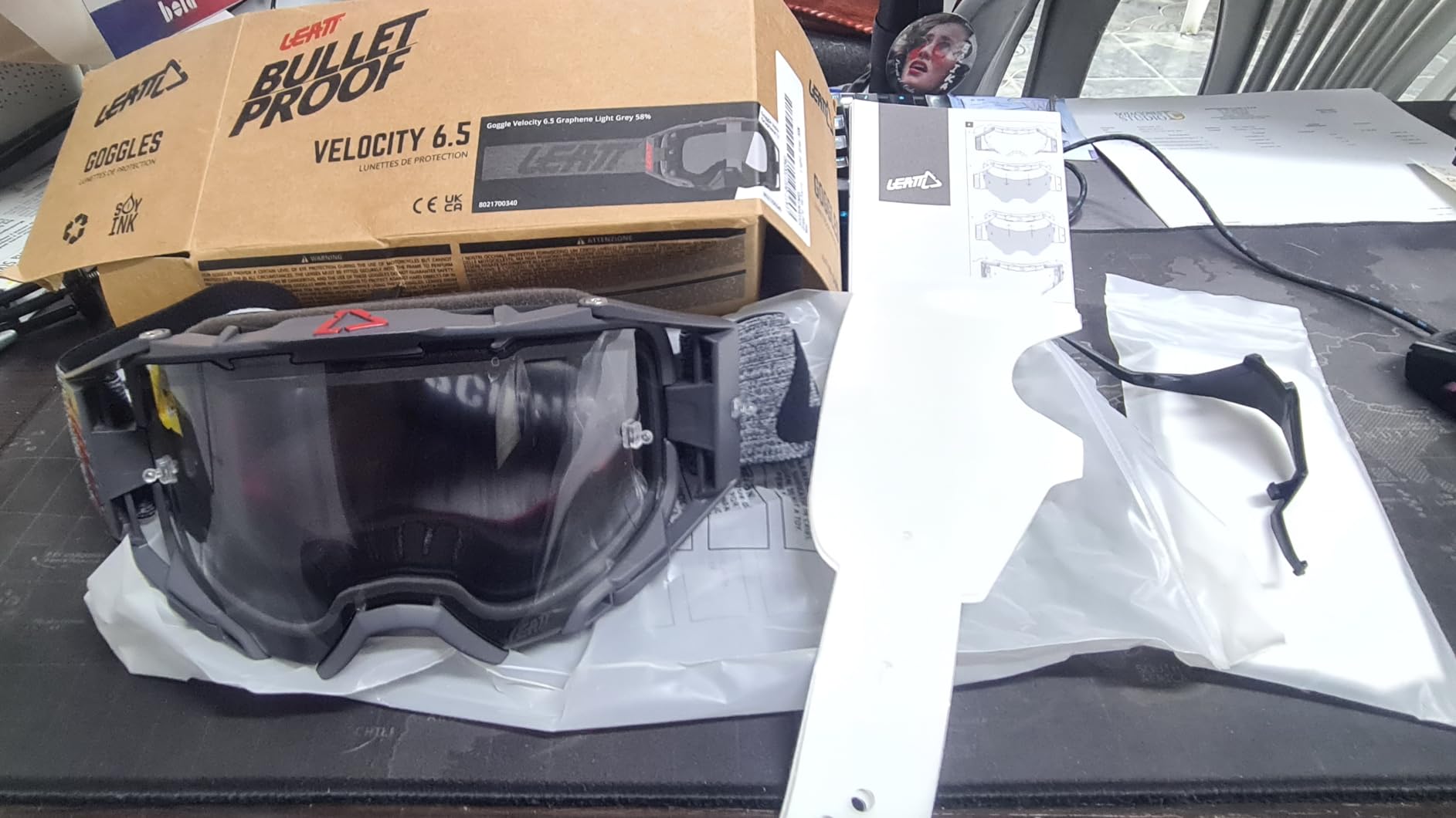 Leatt Goggle Velocity 6.5 Adult (Turquoise with Light Grey Lens) customer photo 2