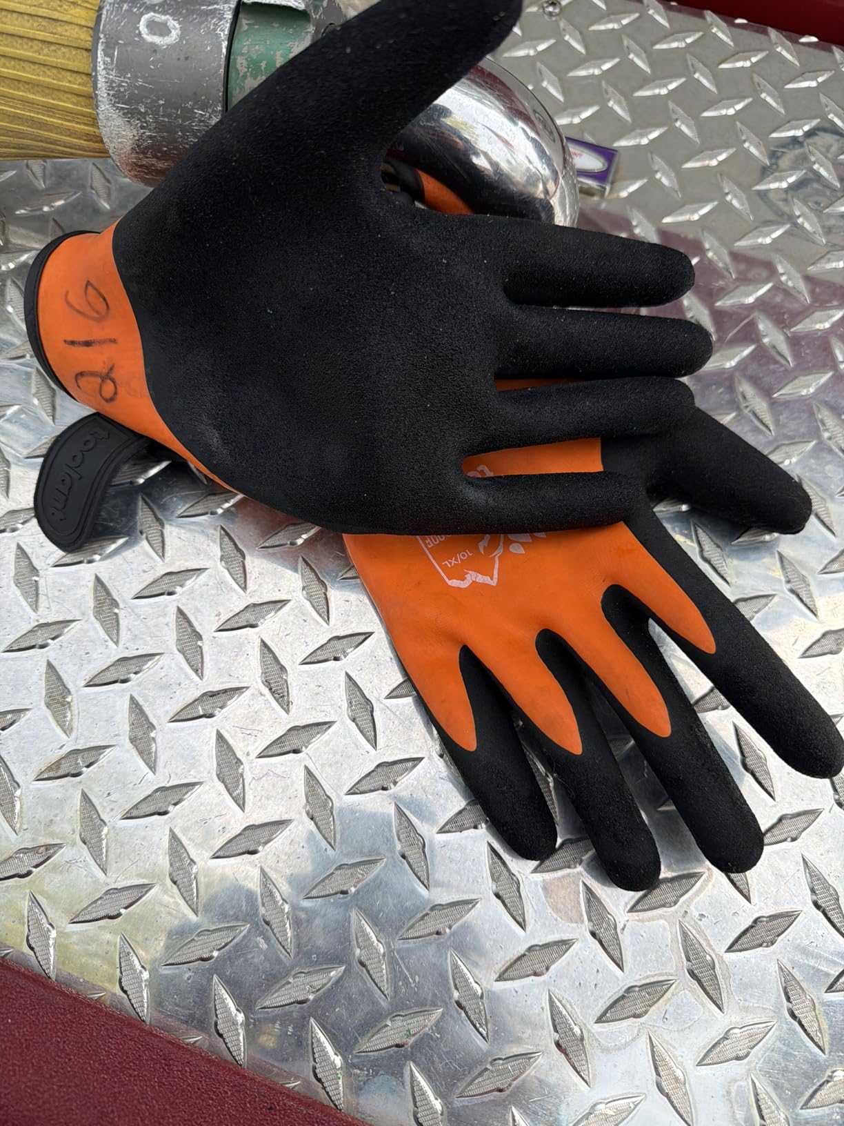 toolant 100% Waterproof Winter Work Gloves, Thermal Insulation with Grip | Touchscreen, Freezer Work for Men and Women, Cold Weather Work & Outdoor Tasks, Blue, Large customer photo 1