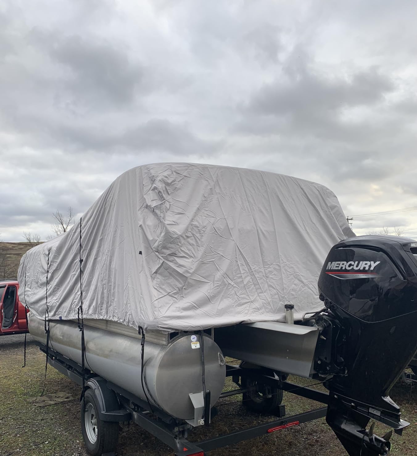 Seal Skin Covers Heavy-Duty Pontoon Boat Cover, Waterproof & UV Resistant, Fits 20'-23'L x 102