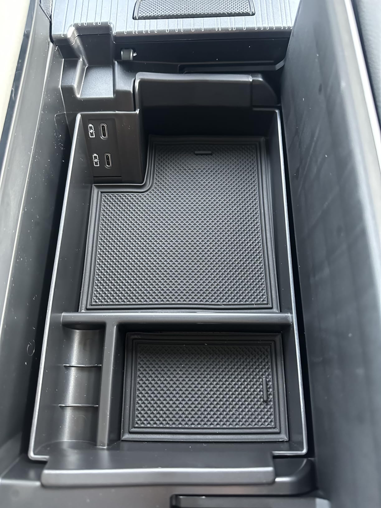 TOPINSTALL Console Organizer Compatible with 2021-2026 Toyota Sienna, Armrest Box Secondary Storage Center Console Tray Coin Container ABS Plastic customer photo 1