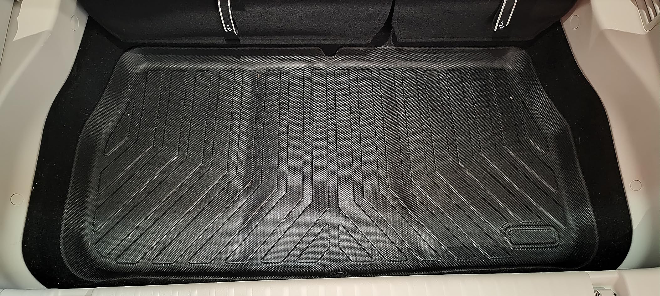 Mixsuper Custom Fit Cargo Liner for Chrysler Pacifica 2017-2025/Voyager 2020-2025, Behind The 3rd Row, All Weather Rear Cargo Mat Trunk Liner Black customer photo 1