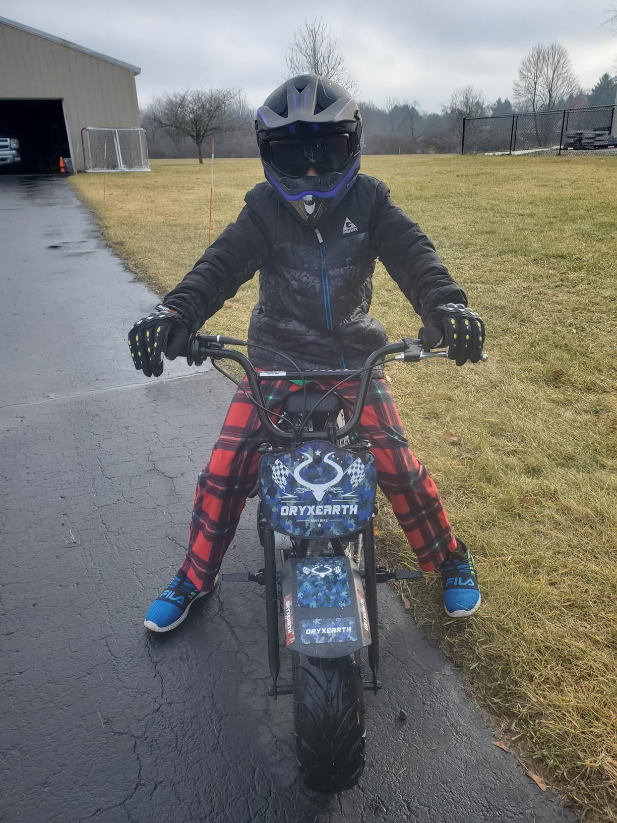 Mini Dirt Pit Bike BRM100, 105CC 4-Stroke Gas Powered 3.5HP for Off Road & Trail Bike, Up to 28 Mph, Automatic Transmission and Pull to Start, Weight Support Up to 185LBS for Teens/Adults customer photo 1