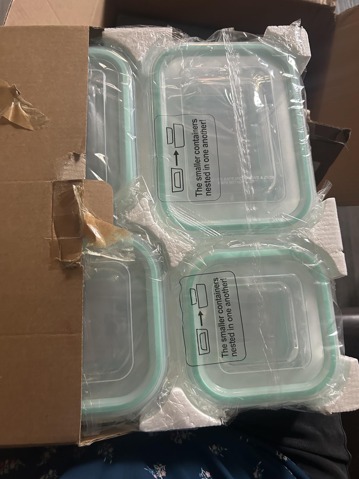 Vtopmart 8 Pack Glass Food Storage Containers with Airtight Lids, Glass Meal Prep Containers, Lunch Office Meal for Microwave, Oven, Freezer and Dishwasher, BPA Free customer photo 2