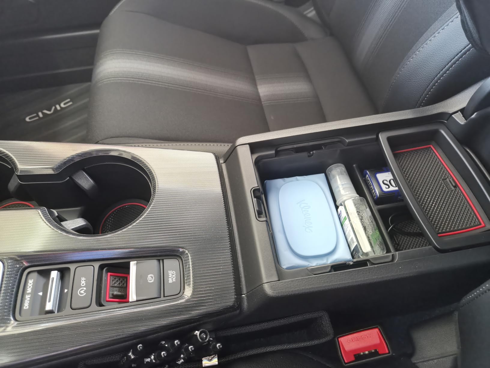 TTCR-II Compatible with Honda Civic Center Console Organizer 2022-2025 2026, for Civic Console Organizer Tray (Upper), Center Armrest Storage Box for EX LX Sport Touring (Not Fit Type R and Si) customer photo 2