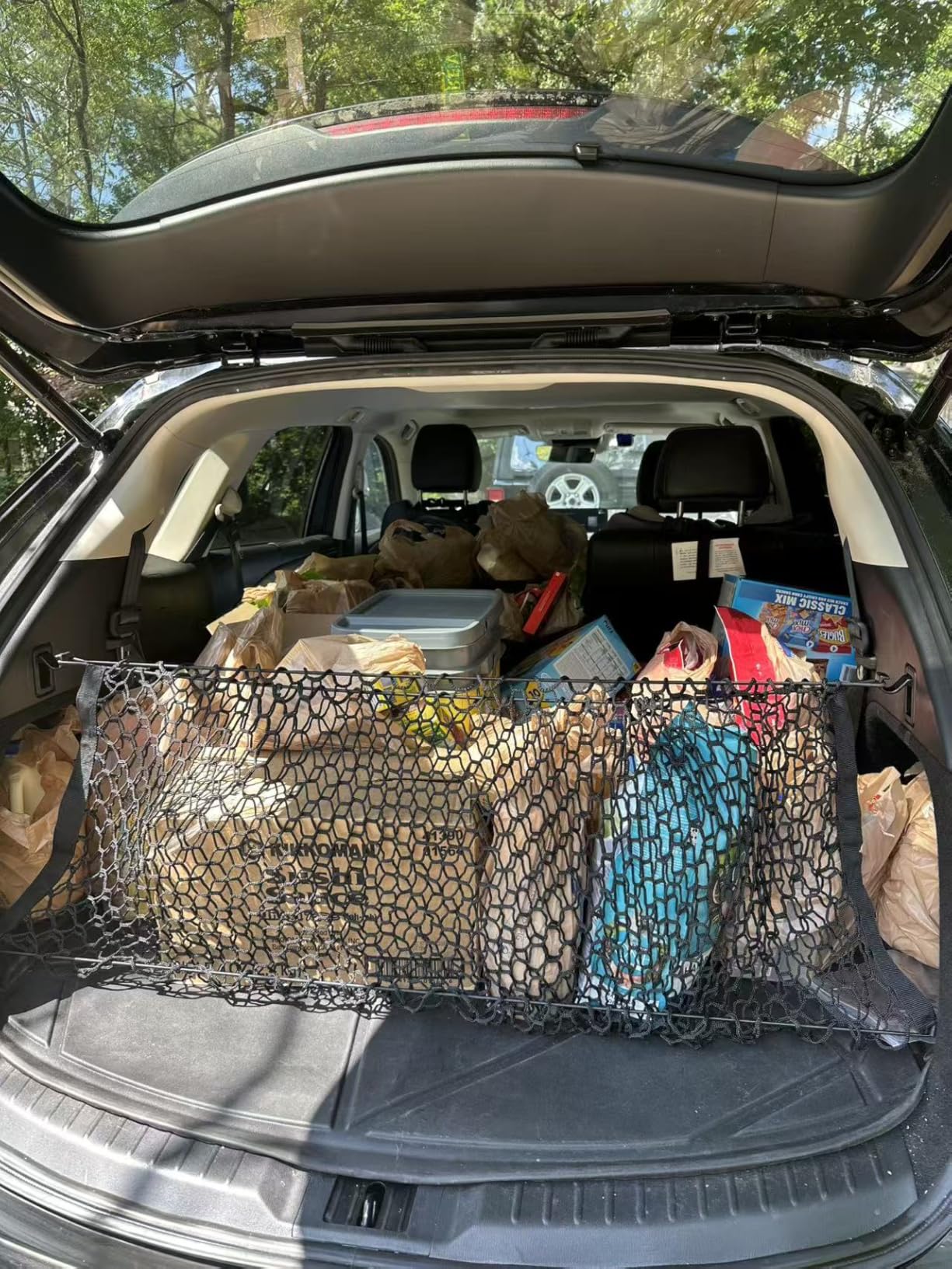 Envelope Style Trunk Cargo Net for Mazda CX9 CX-9 New 2026 2025 2024 2023 2022 2021 2020 2019 2018 2017 2016 2015 2014 2013 2012 2011 2010-2007 Car Rear Nylon Mesh Tailgate Netting customer photo 1